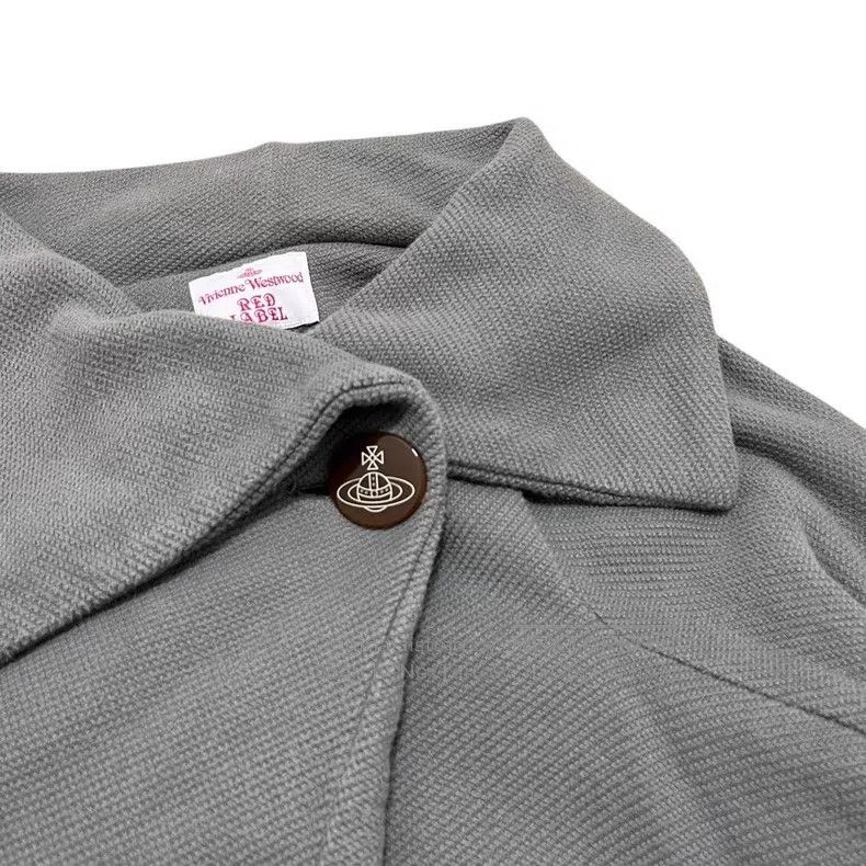 Vivienne Westwood Vivienne Westwood Asymmetrical Misty Grey Blue Shawl Colla Size M / US 6-8 / IT 42-44 - 4 Thumbnail