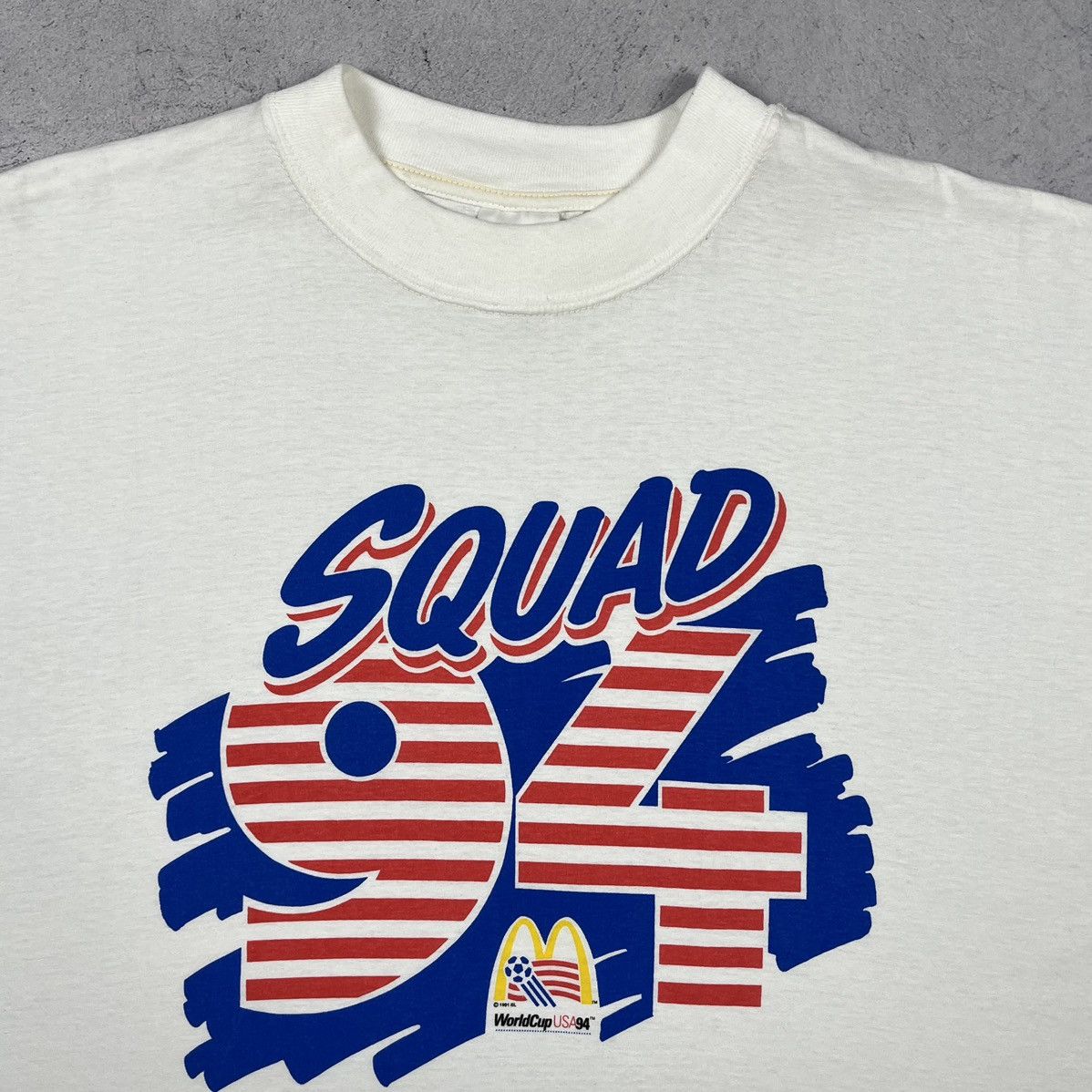 Vintage Vintage Fifa Wolrd Cup USA Squad 94 McDonalds tee 1993 Size US XL / EU 56 / 4 - 7 Thumbnail