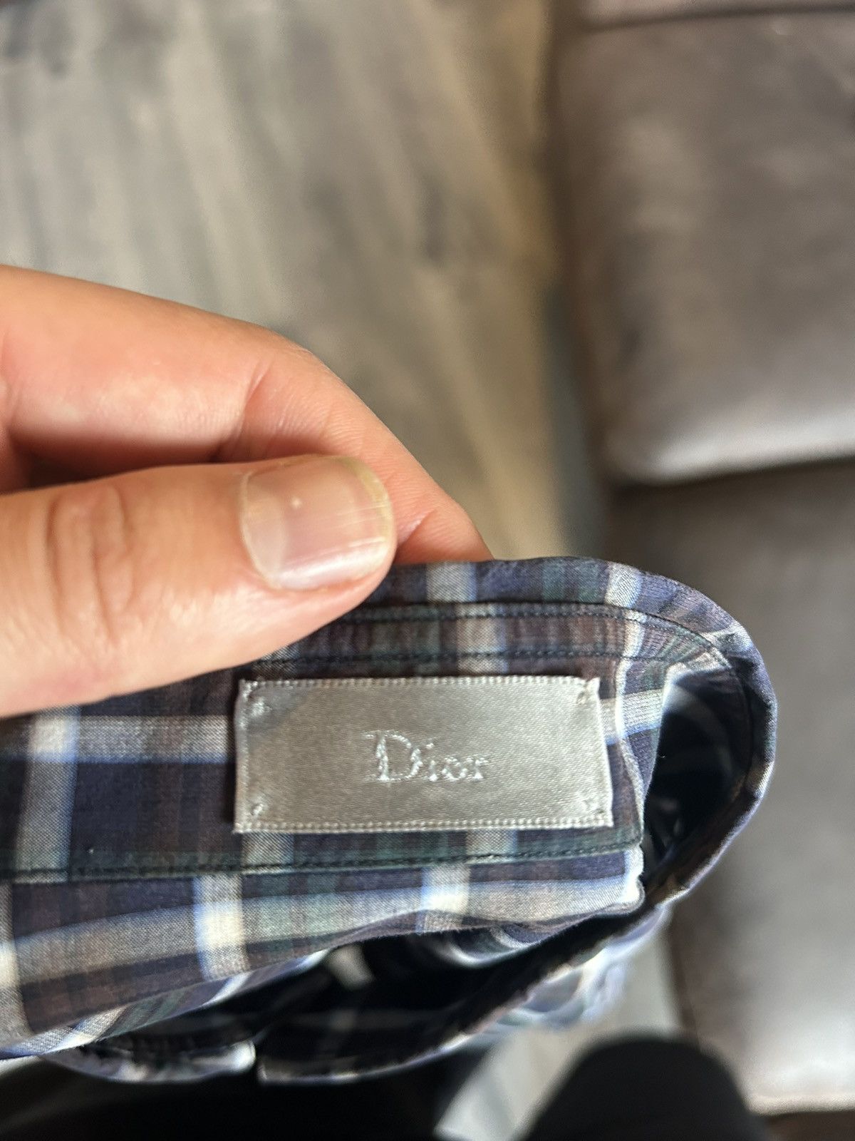 Dior Plaid Button-Up Shirt Size US M / EU 48-50 / 2 - 9 Thumbnail