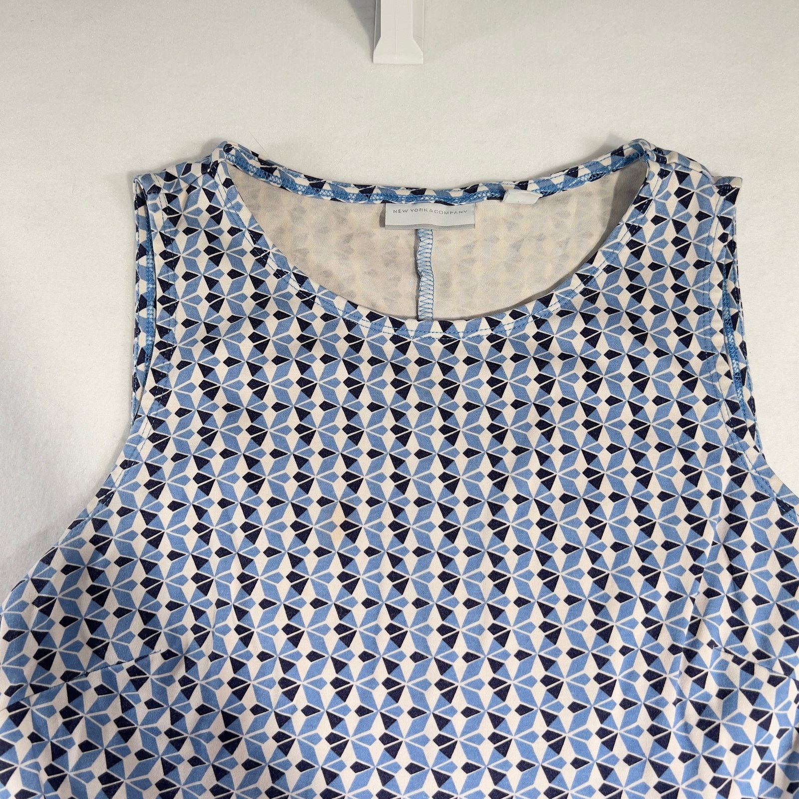 Other New York & Company Sun Dress Woman's Medium Sleeveless Blue Size M / US 6-8 / IT 42-44 - 4 Thumbnail