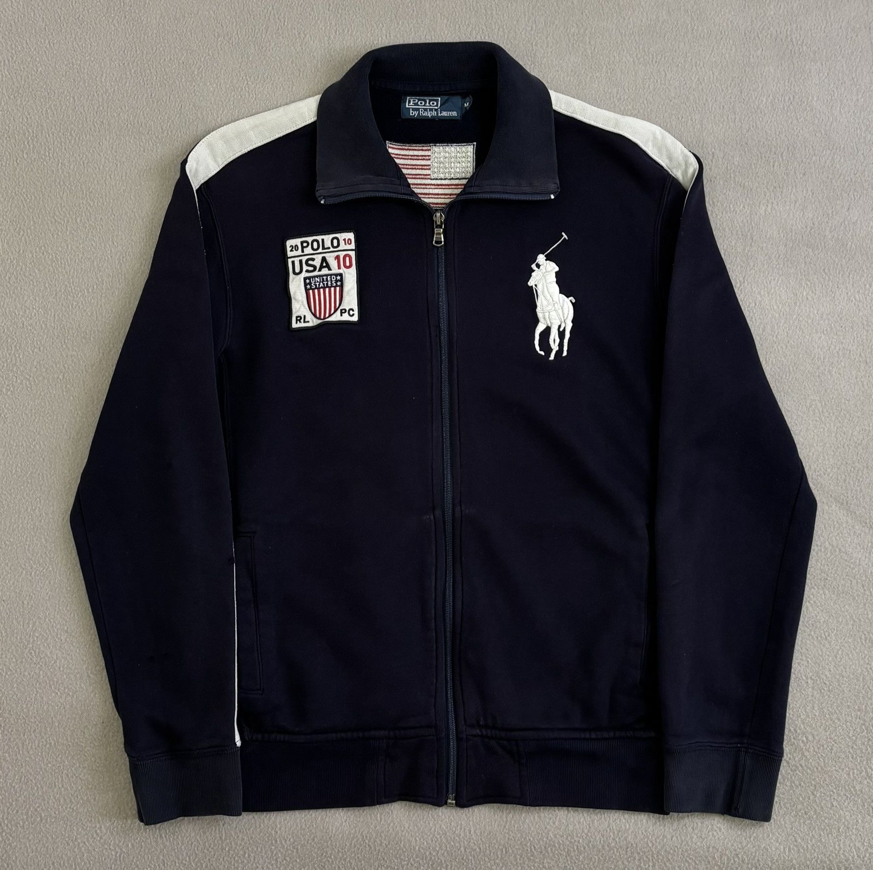 Polo Ralph Lauren × Vintage Polo Ralph Lauren USA 10 zip sweatshirt Medium Size US M / EU 48-50 / 2 - 5 Thumbnail