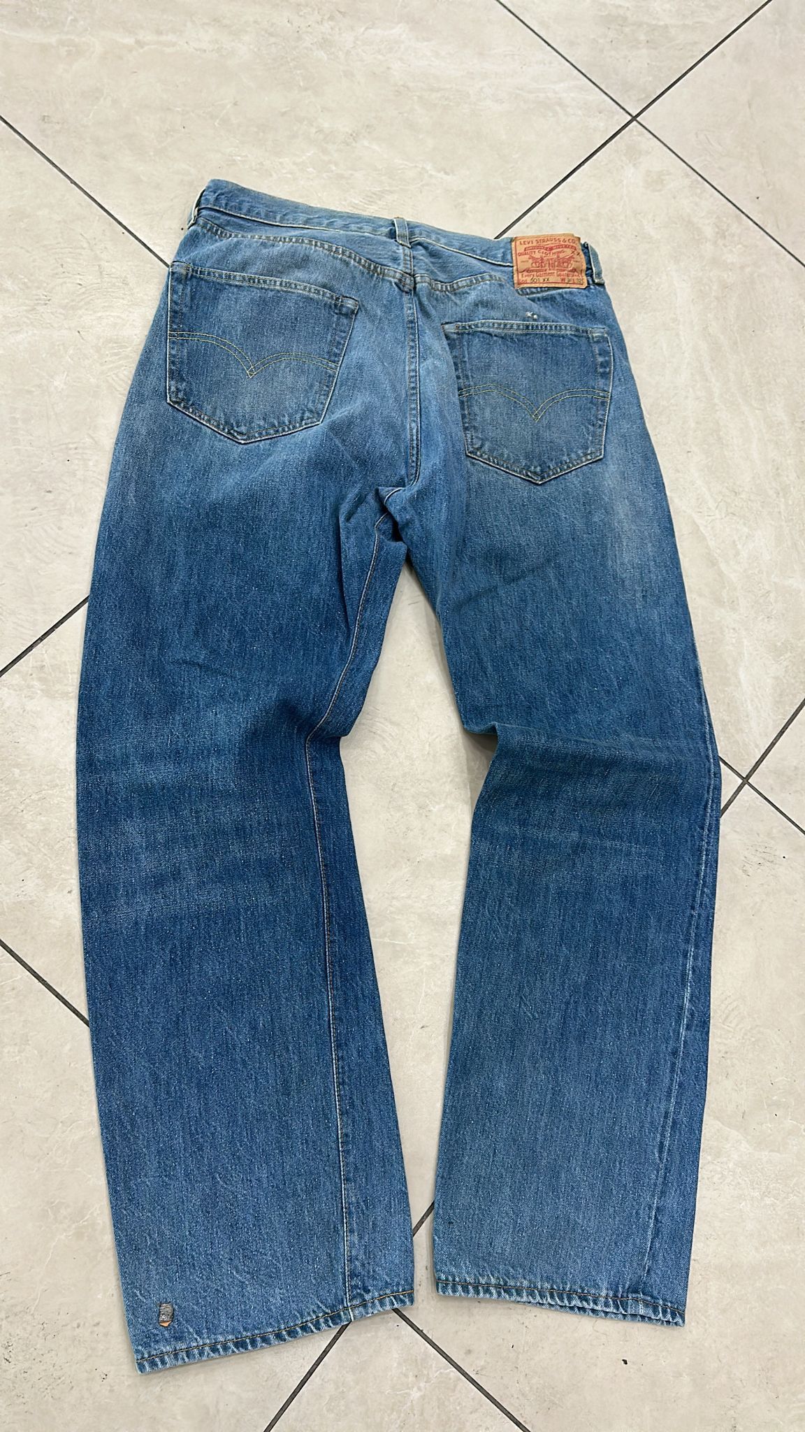 Levi's Vintage Clothing LVC Levi's Vintage Clothing 1955 501XX BigE Selvedge Jeans Size US 34 / EU 50 - 2 Thumbnail