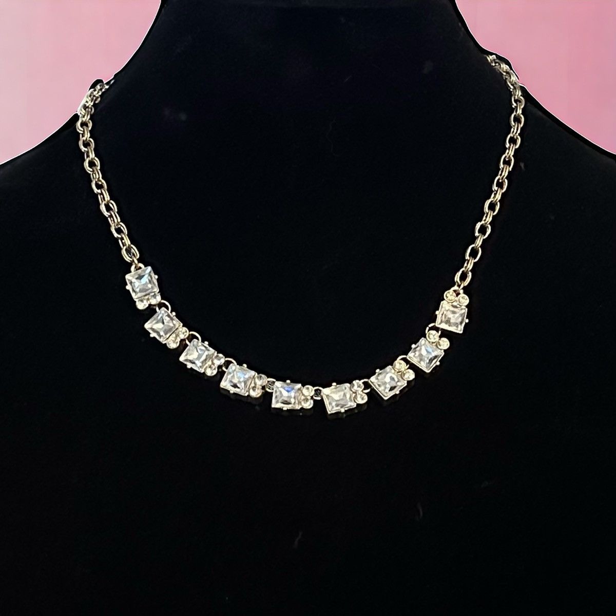 Other Gold tone rhinestone collar necklace Size ONE SIZE - 1 Thumbnail