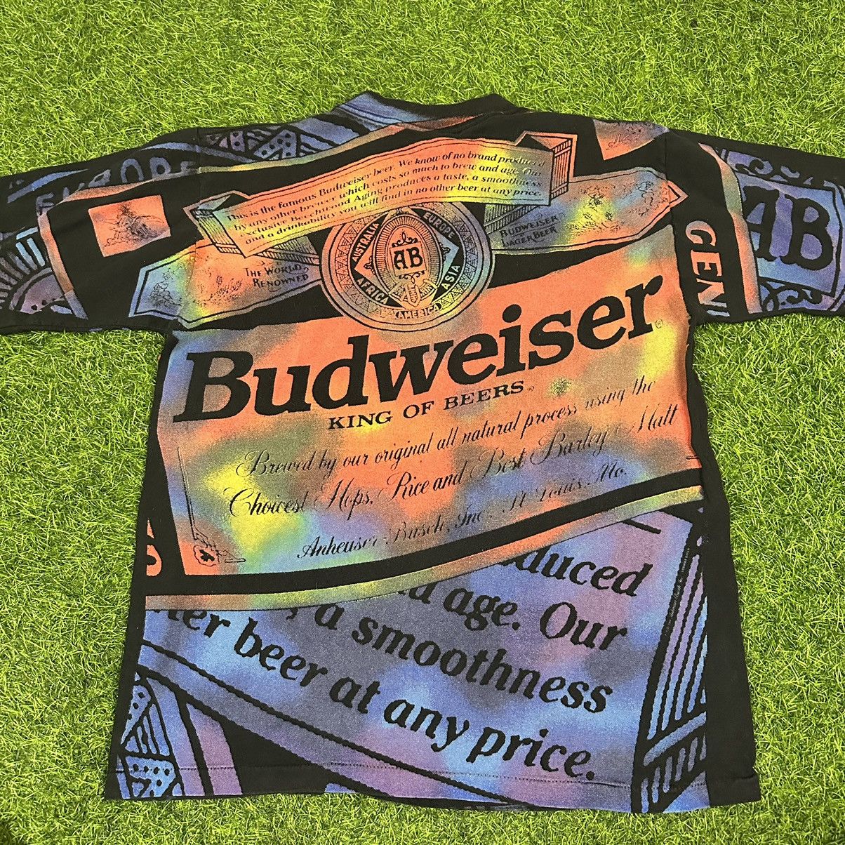 Vintage Vintage Budweiser All Over Print Beer Promo Rainbow Shirt Size US M / EU 48-50 / 2 - 4 Preview
