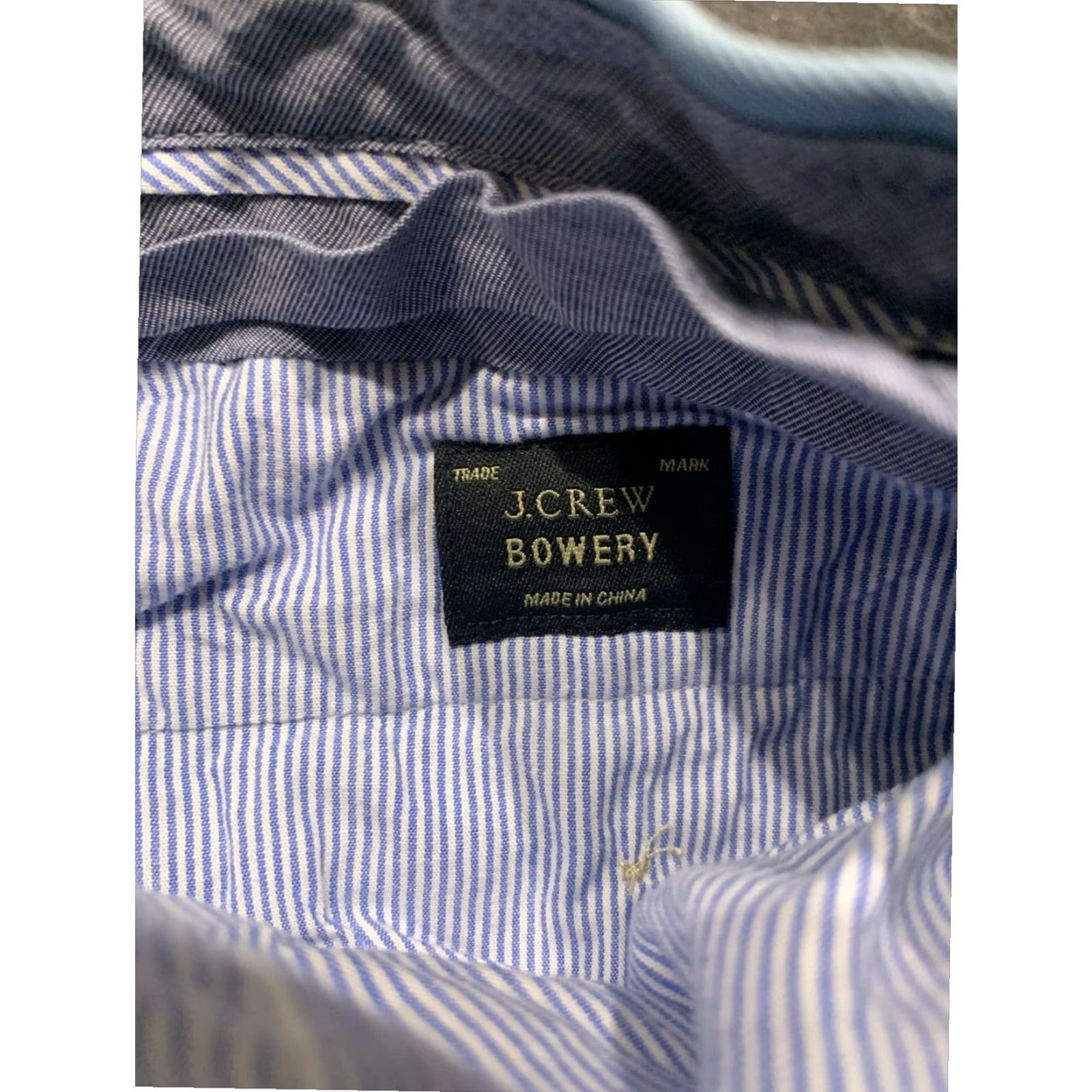J.Crew J.CREW Bowery Slim Straight Blue Dress Pants Mens 34x29 Mid Rise Cotton Size US 34 / EU 50 - 7 Thumbnail