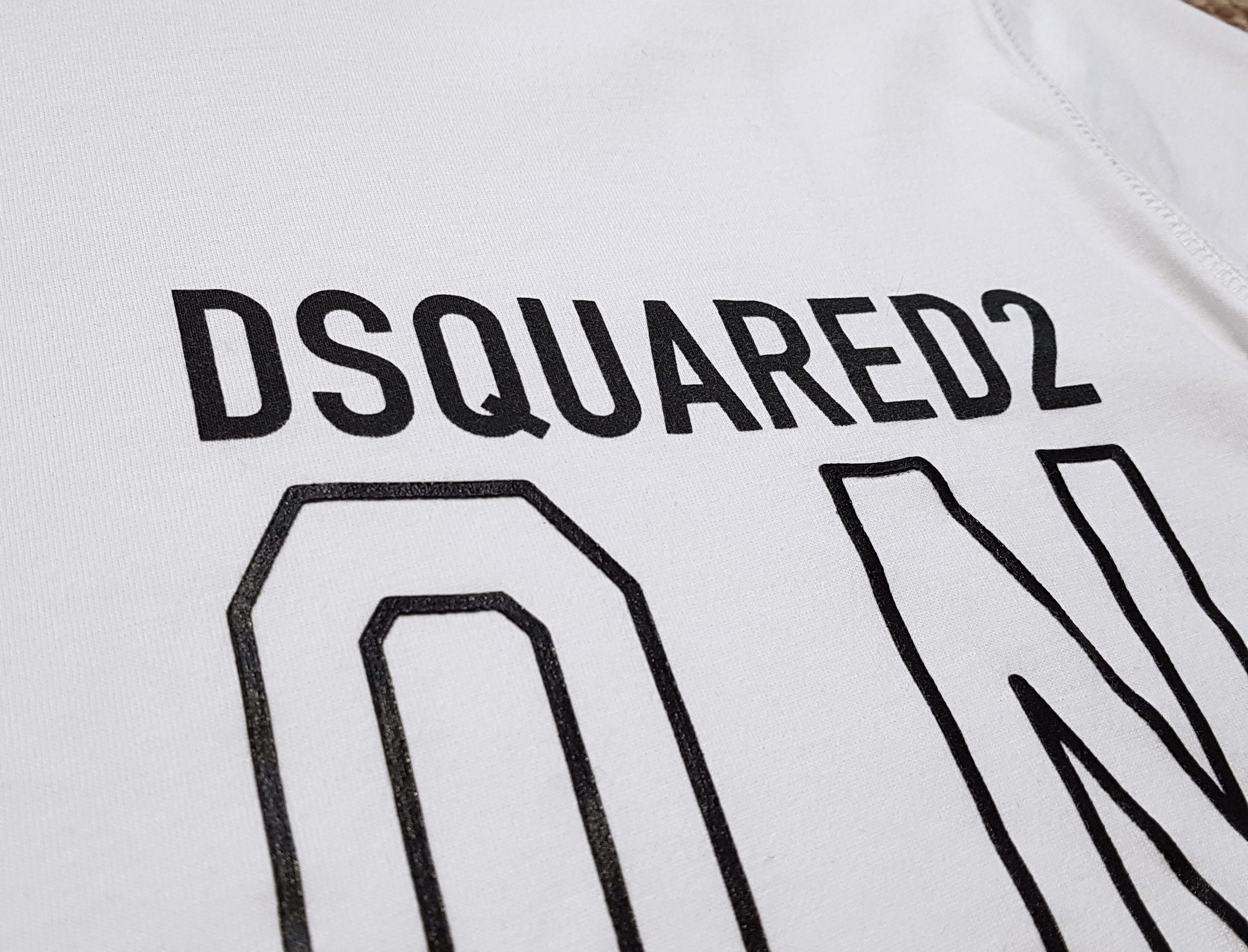 Dsquared2 DSQUARED2 Icon Outline Logo Cotton T-Shirt Tee sz XL Size US XL / EU 56 / 4 - 4 Thumbnail