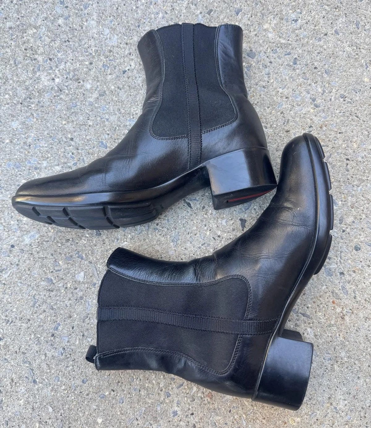 Prada Women's Vintage Prada Chelsea Boots (Size 37 1/2) Size US 7.5 / IT 37.5 - 6 Thumbnail