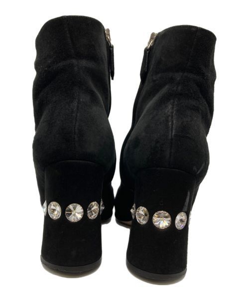 Miu Miu MIU MIU Lace Up Suede Boots Black 23cm Size US 6 / IT 36 - 3 Thumbnail