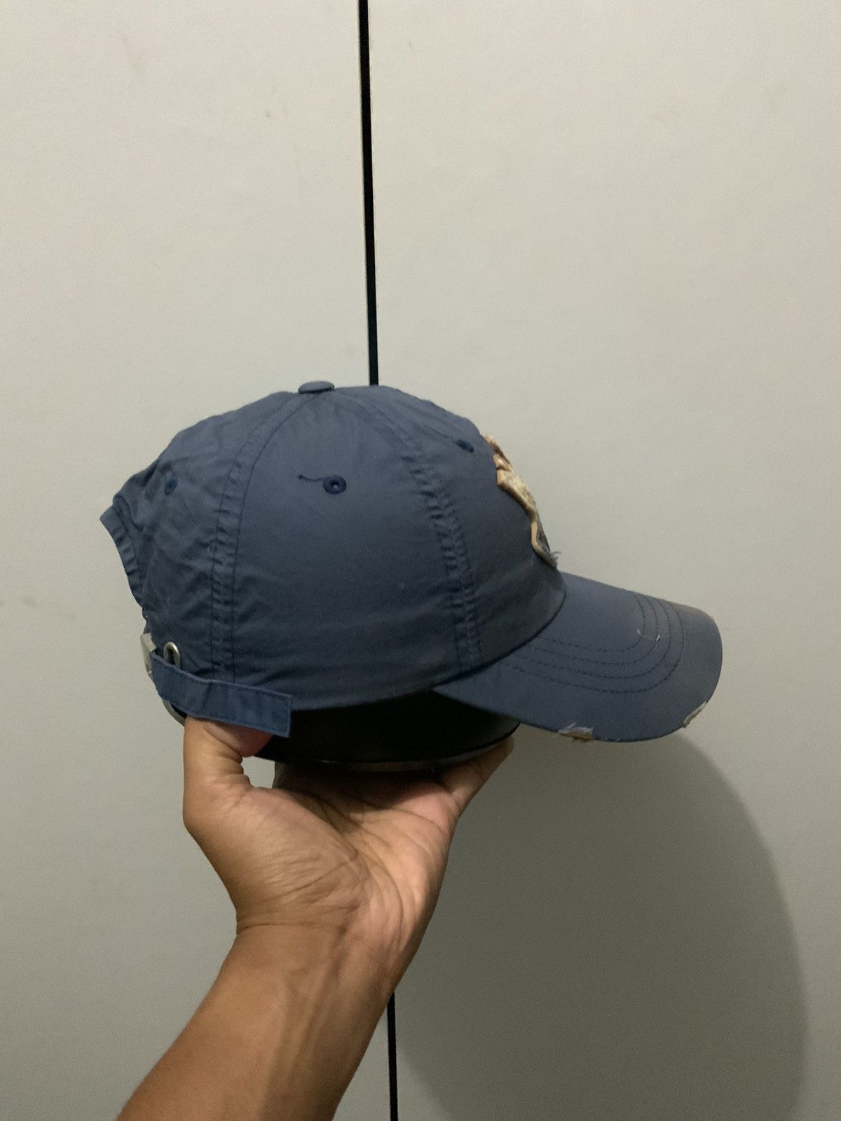 Japanese Brand NYU Champ 92 Big Logo Fade Distressed Hat Cap Size ONE SIZE - 4 Thumbnail