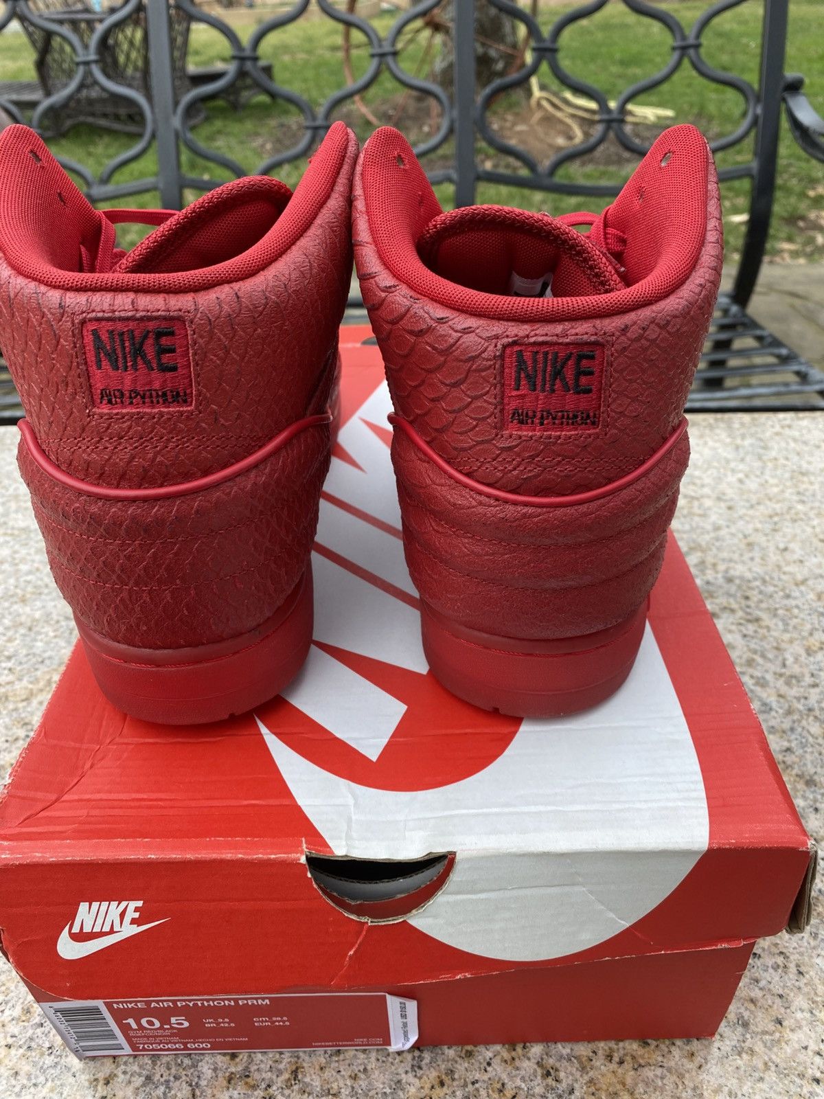 Nike Nike Air Python Red October Red Blk 705066-600 Men SZ 10.5 Size US 10.5 / EU 43-44 - 6 Thumbnail