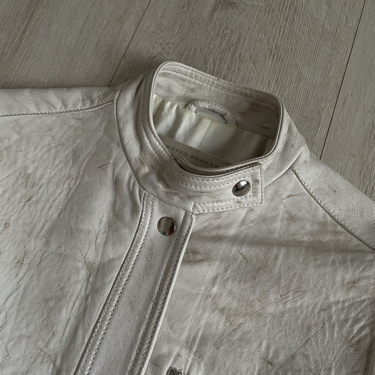 A.F. Vandevorst Ruffo Research SS2000 leather jacket by A.F. Vandevorst Size S / US 4 / IT 40 - 6 Thumbnail