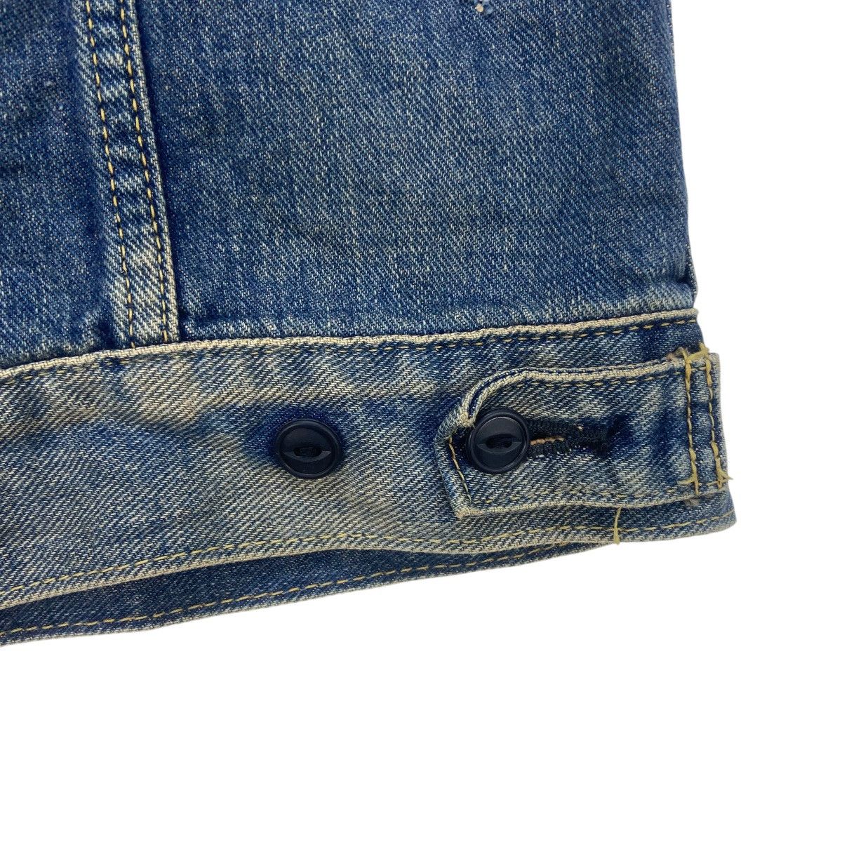 Edwin Vintage Edwin Trucker Sleeveless Distressed Denim Jacket Size US M / EU 48-50 / 2 - 14 Thumbnail