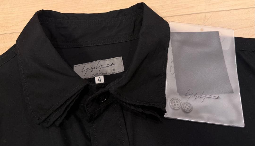 Yohji Yamamoto Pour Homme Triple Collar Shirt Size US XL / EU 56 / 4 - 4 Thumbnail