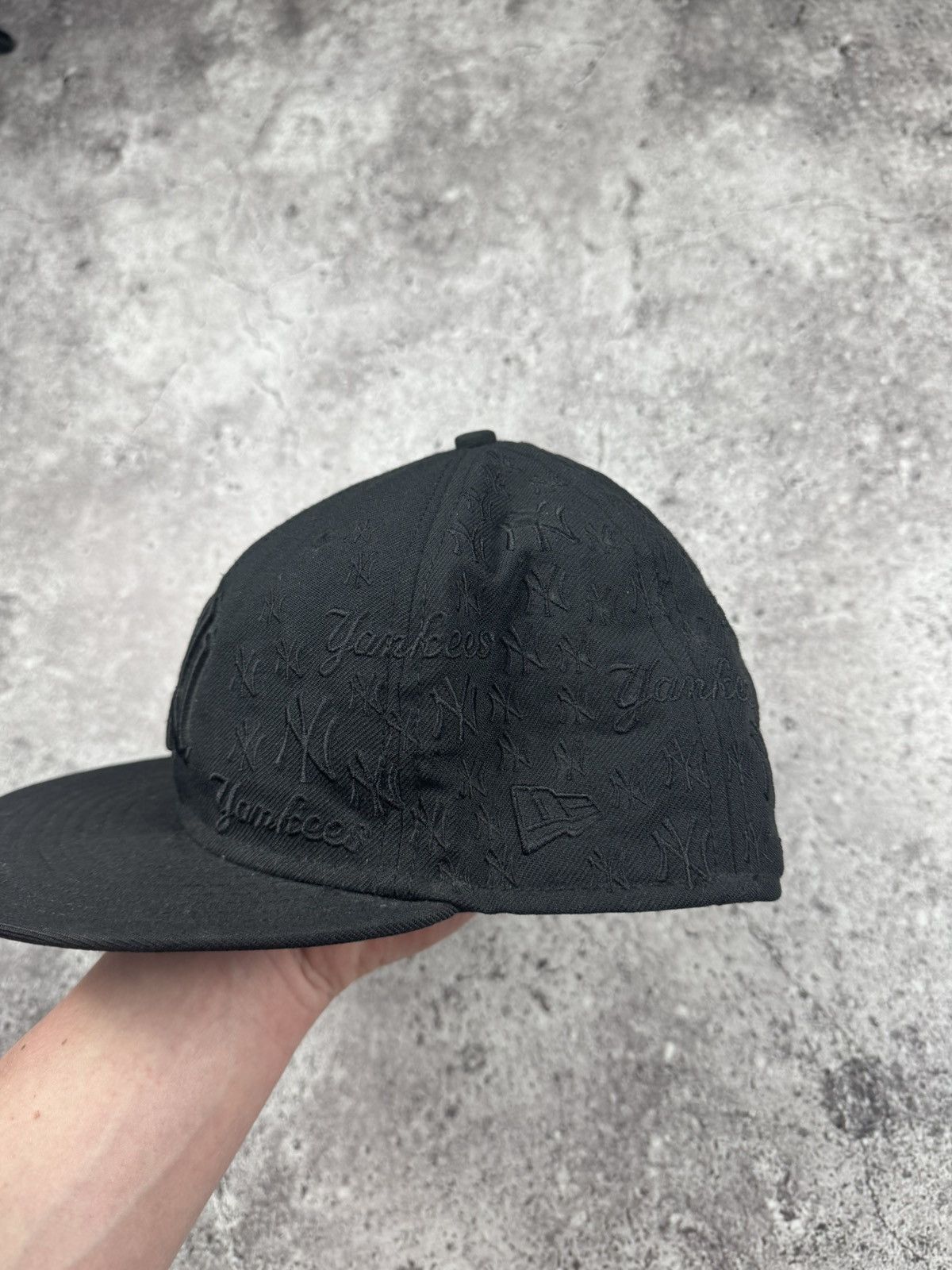 New York Yankees New Era NYC Yankees Black Monogram Vintage Cap Rap sk8 Size ONE SIZE - 3 Thumbnail