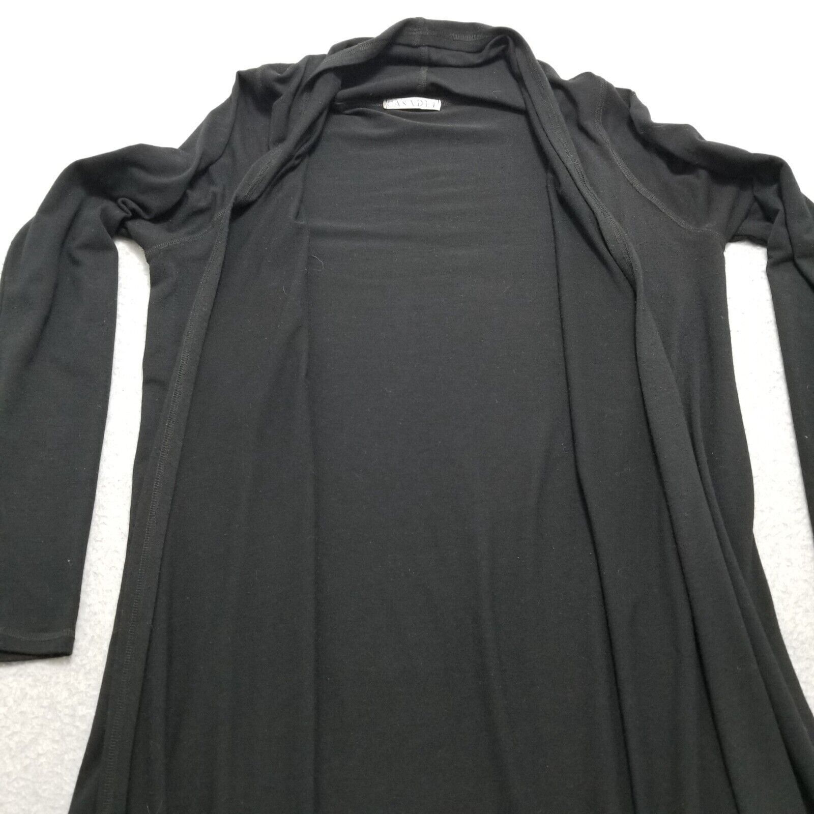 Casadei Casadei Cardigan Womens Large Black Long Size L / US 10 / IT 46 - 5 Thumbnail
