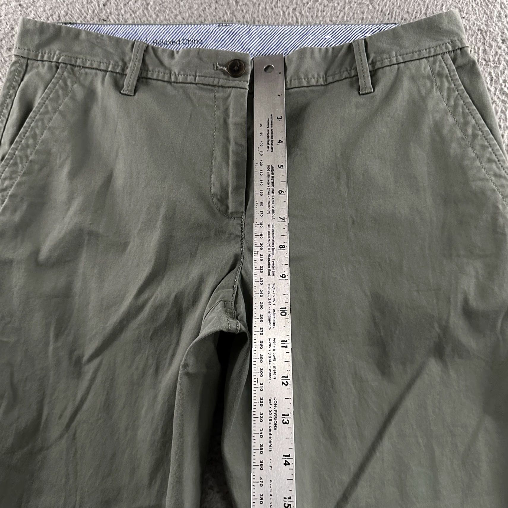 Talbots Talbots Womens Pants Green Size 8 Relaxed Chino Mid Rise Stretch Cotton Blend Size 30" / US 8 / IT 44 - 5 Thumbnail