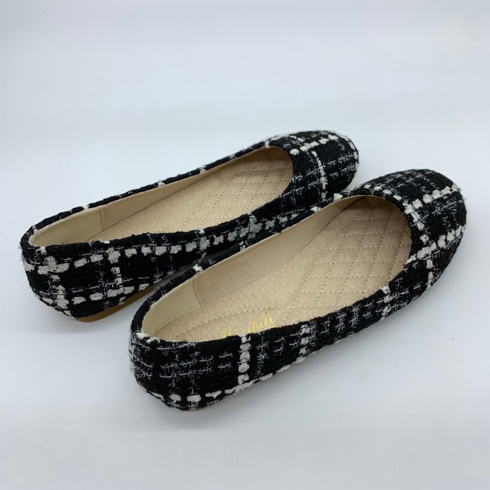 Other Black Tweed Flat Size 6.5 US Slip On Closed Toe Size US 6.5 / IT 36.5 - 2 Thumbnail