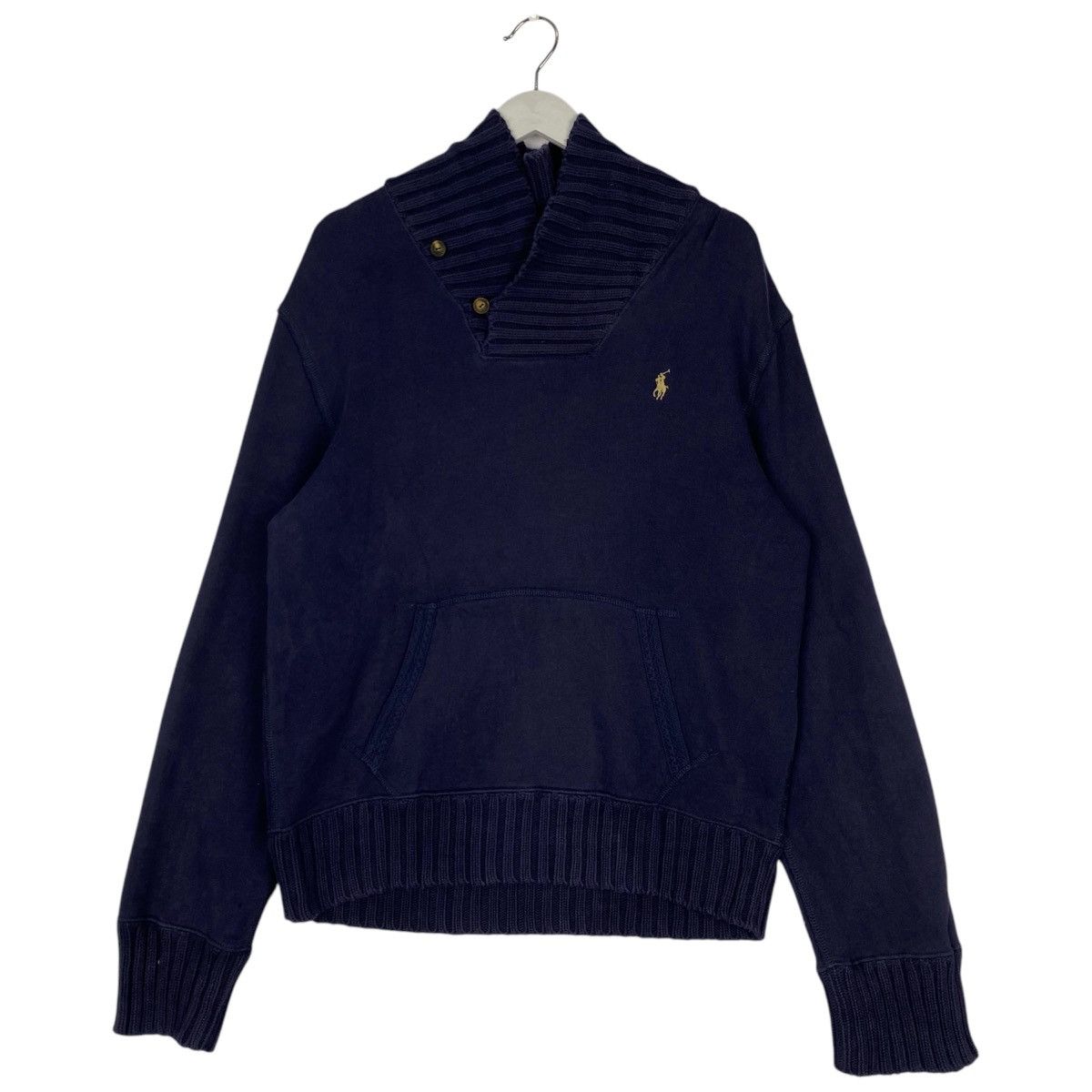 Polo Ralph Lauren × Vintage Vintage V Neck Sweatshirt Polo by Ralph Lauren Size US M / EU 48-50 / 2 - 1 Thumbnail