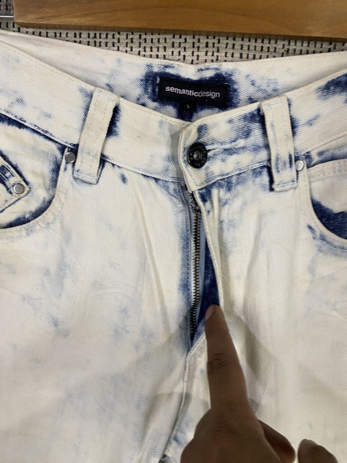 semanticdesign Vintage semantic design acid wash denim very rare Size US 32 / EU 48 - 8 Thumbnail