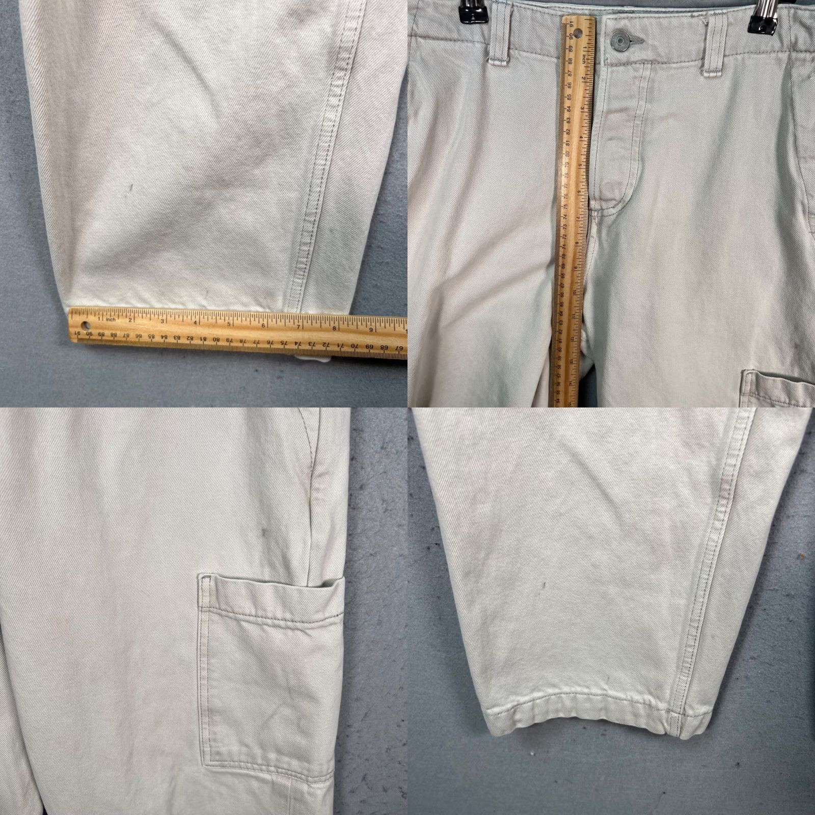 Cos COS Cargo Pants Mens 31 Beige 100% Cotton Straight Leg Casual Pants Mens Size US 31 - 8 Thumbnail