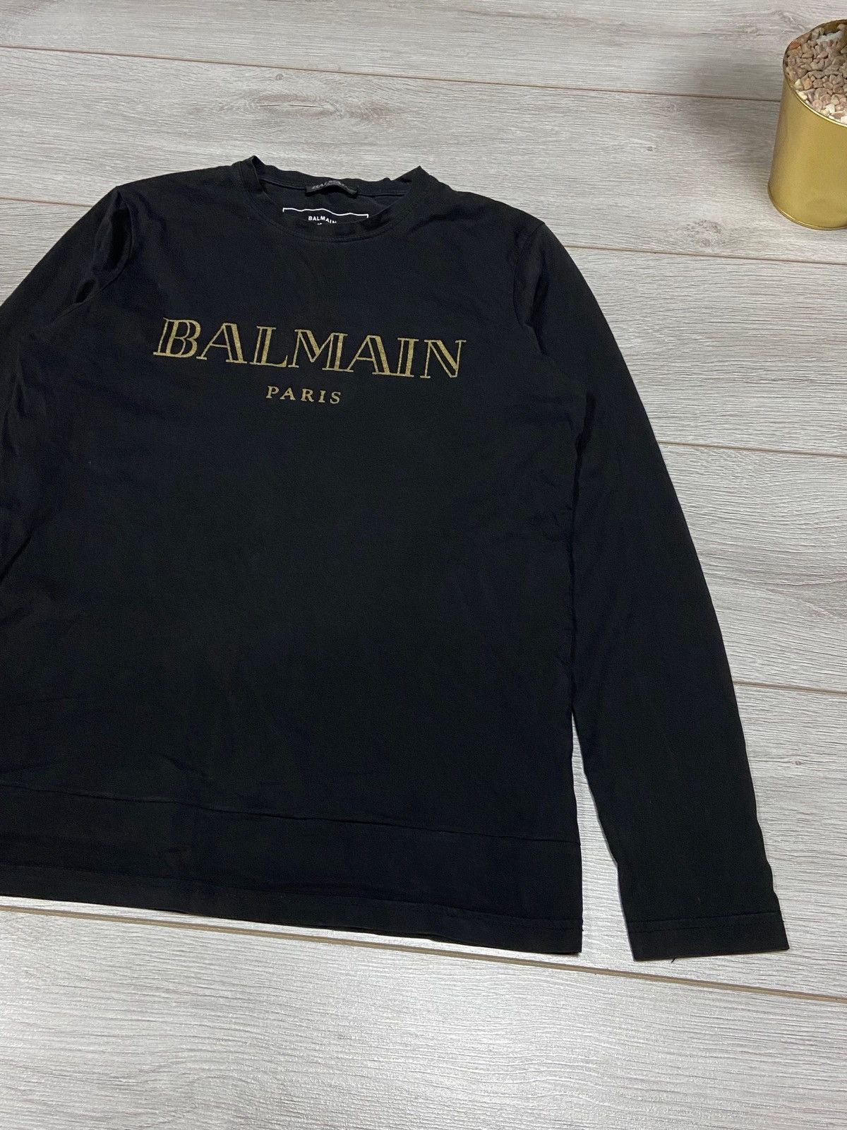 Balmain Balmain big logo sign shirt buttons spell out tear distress Size US S / EU 44-46 / 1 - 6 Thumbnail