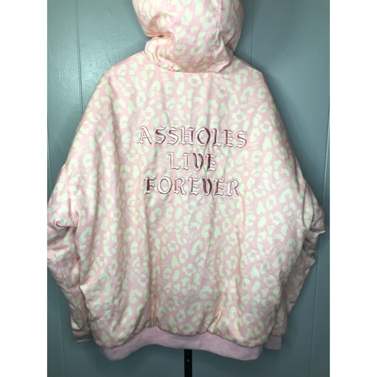 Other A**holes Live Forever ALF Pink Cheetah Puffer/Winter Jacket Size XXL / US 16-18 / IT 52-54 - 1 Thumbnail