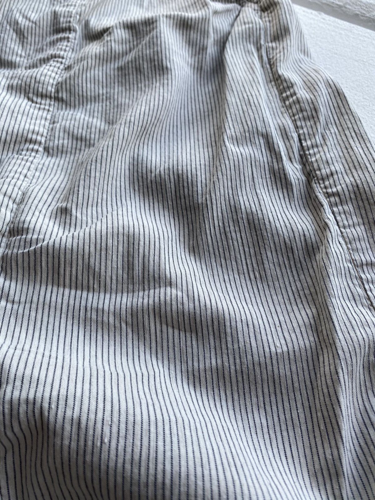 Annette Gortz × Rundholz Gothic Annette Gortz Baggy Relaxed Womens Striped Pants Rare Size 33" - 16 Thumbnail