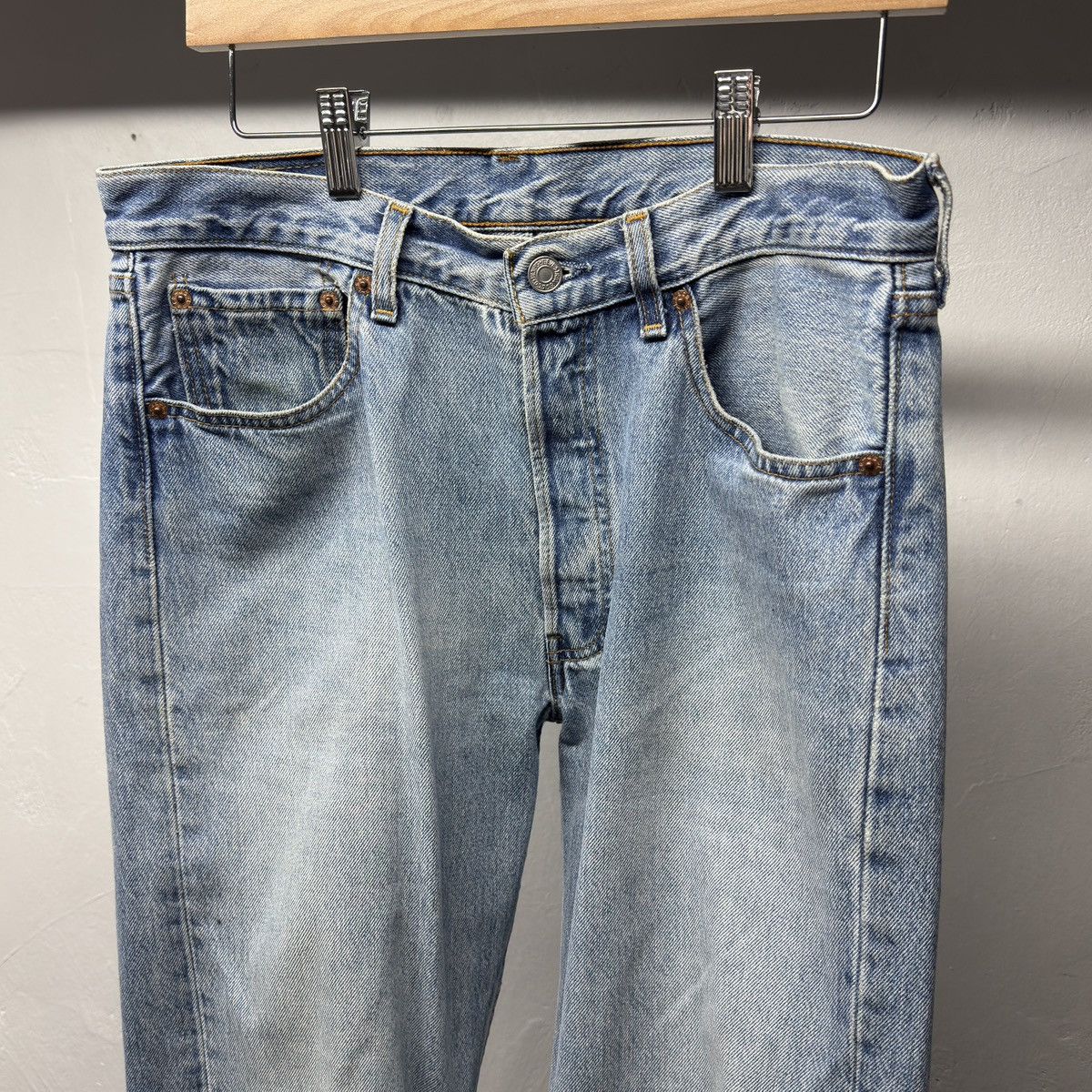 Levi's 90s Levi's 501 Faded Distressed Jeans USA ERD Grunge Chrome Size US 32 / EU 48 - 2 Thumbnail