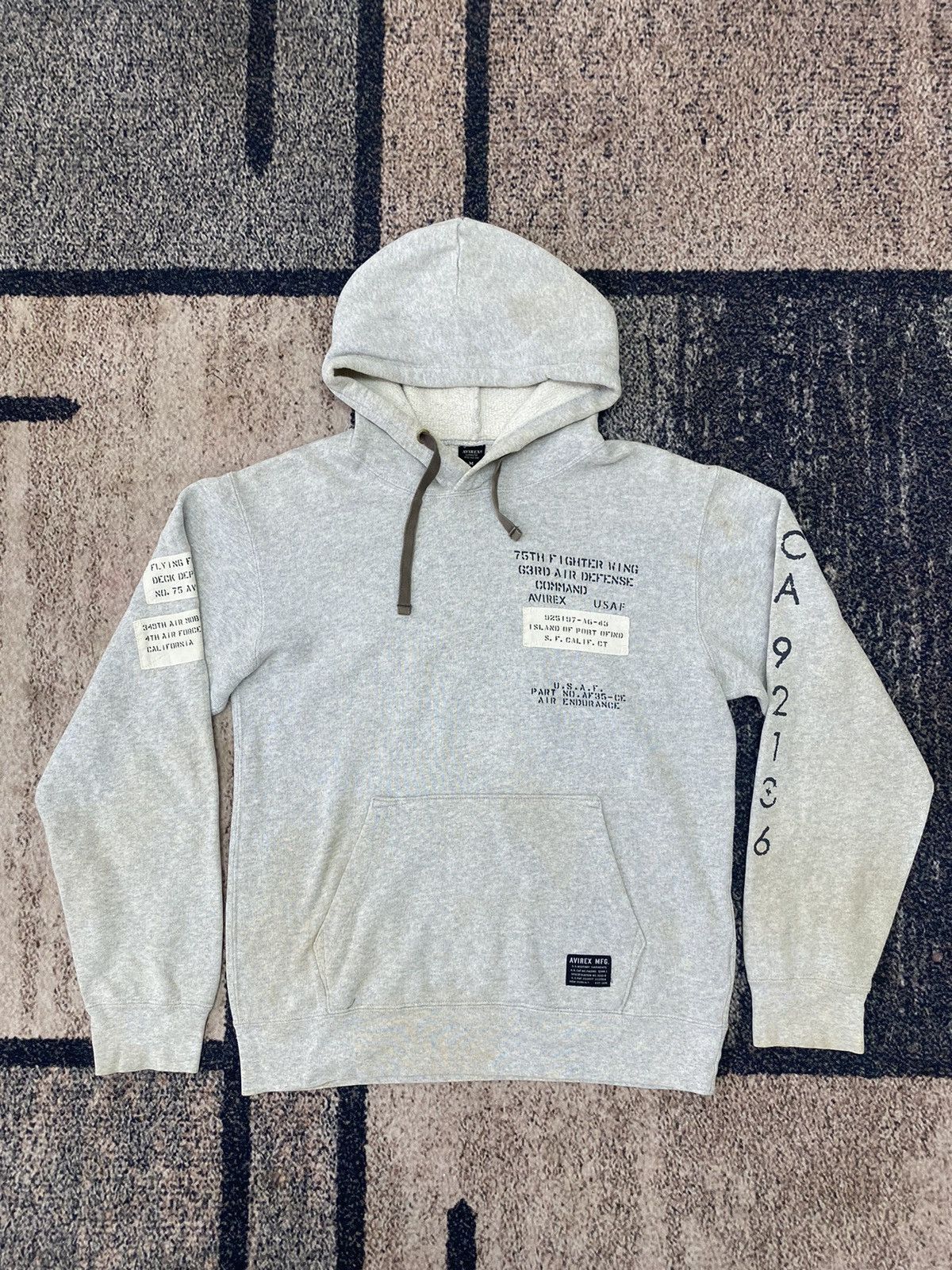 Avirex Vtg Distressed Avirex 75Th Fighter Wing Hoodies Size US M / EU 48-50 / 2 - 1 Thumbnail