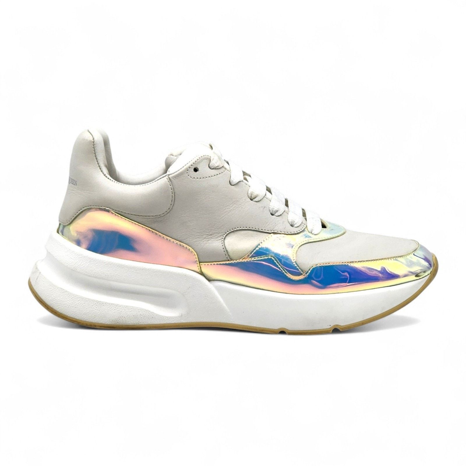 Alexander McQueen Leather Iridescent Trim Multi Sneakers EU 46 US 13 Size US 13 / EU 46 - 2 Thumbnail