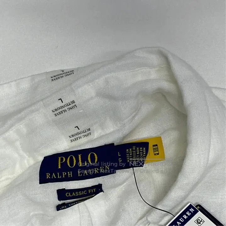 Polo Ralph Lauren Polo Ralph Lauren SS23 Logo Embroidered Linen Shirt. Size US L / EU 52-54 / 3 - 2 Thumbnail