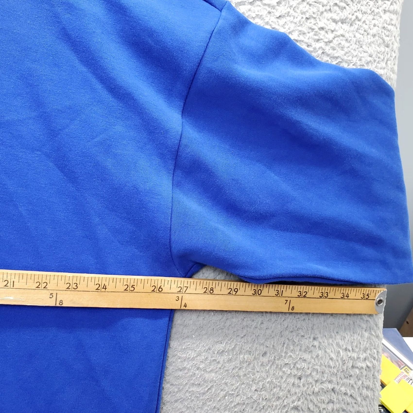 Adidas Adidas Sweatshirt Mens 2XL Blue Elastic Cuff & Hem White Stripes Spellout Logo Shirt Mens 2XL Blue Adidas Sweatshirt Logo Size US XXL / EU 58 / 5 - 4 Thumbnail