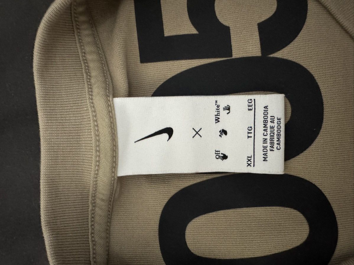 Off-White NWT NIKE OFF WHITE BEIGE/BLUE OVERSIZED HEAVYWEIGHT tee XXL Size US XXL / EU 58 / 5 - 3 Thumbnail