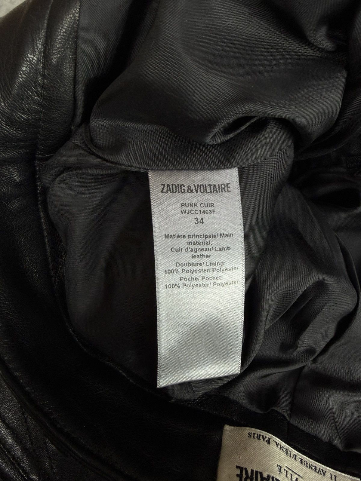 Zadig & Voltaire Zadig & Voltaire Punk Cuir Leather Pants Size 34 Size 24" / US 00 / IT 34 - 10 Thumbnail
