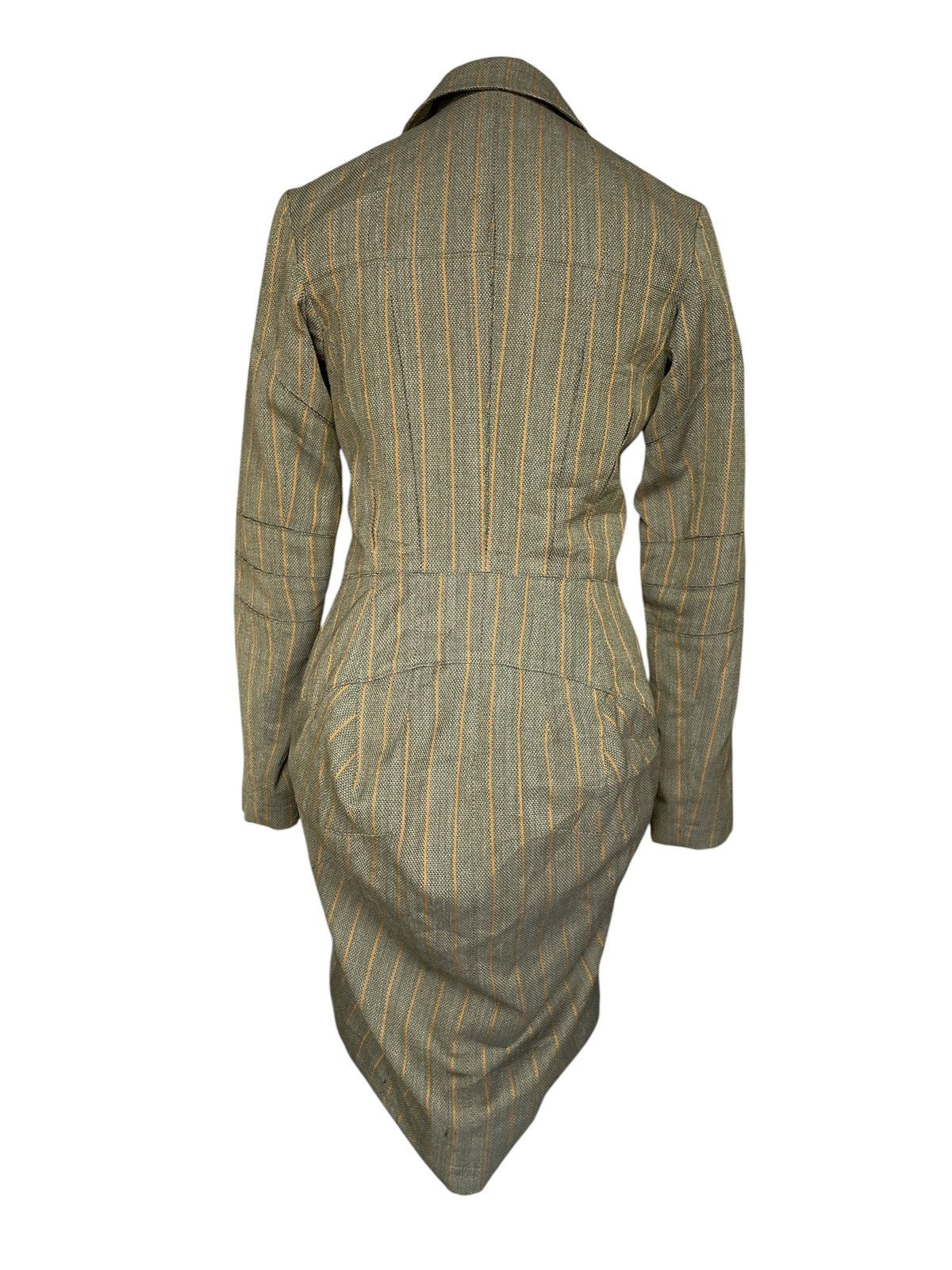 Comme des Garcons FW1995 Junya Watanabe CDG Deconstructed Wool Dress Coat Size S / US 4 / IT 40 - 4 Thumbnail