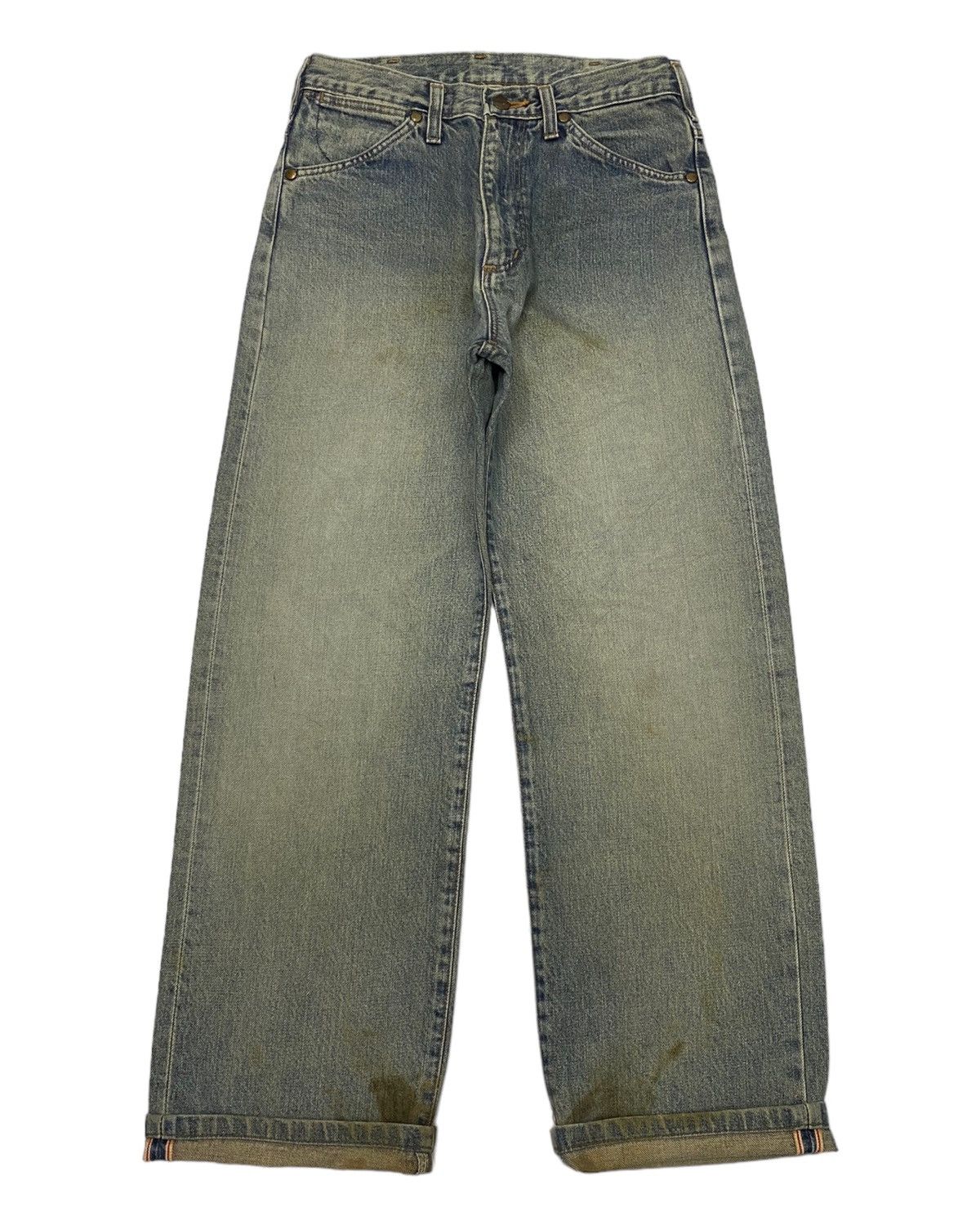 Kapital SELVEDGE DENIM BAGGY WRANGLER 80s FADED DISTRESSED DENIM Size US 27 - 1 Thumbnail