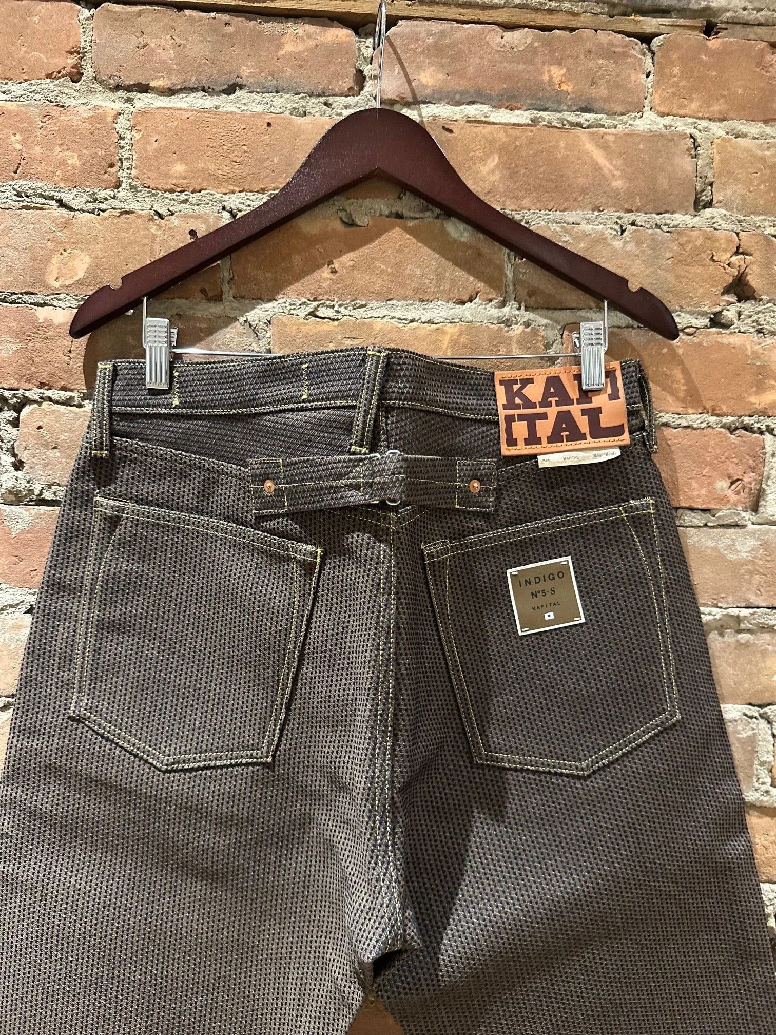 Kapital KAPITAL “Century Denim” — INDIGO No.5-S (Sashiko) Jeans Size US 36 / EU 52 - 6 Thumbnail