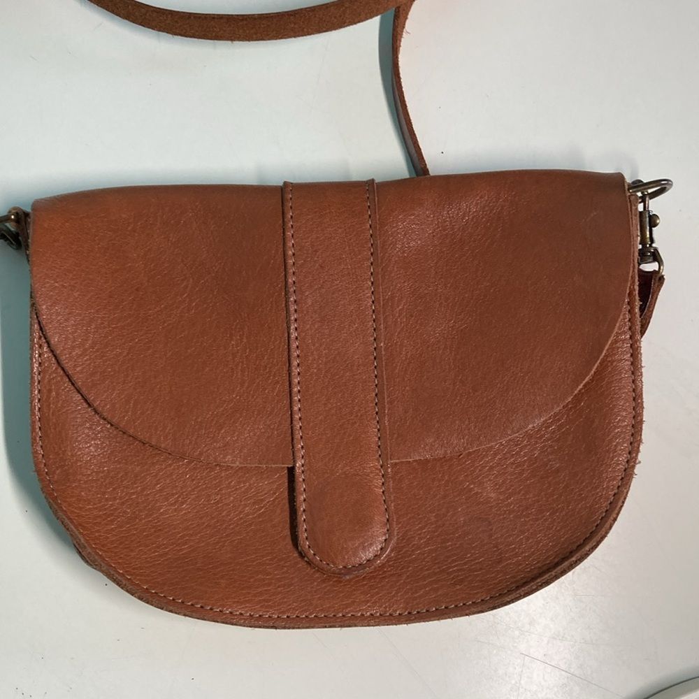 Molly Goddard Molly G Clementine Crossbody Whiskey Colored Saddle Leather Size ONE SIZE - 1 Thumbnail