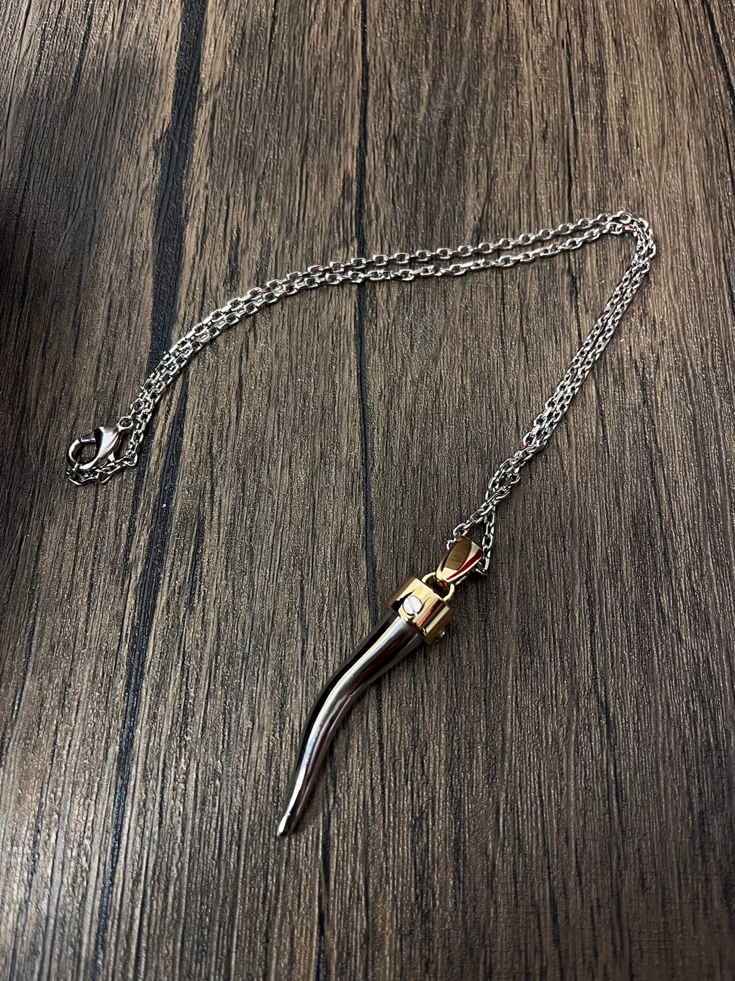 Dolce & Gabbana dolce&gabbana silver chain necklace with pendant Size ONE SIZE - 1 Thumbnail