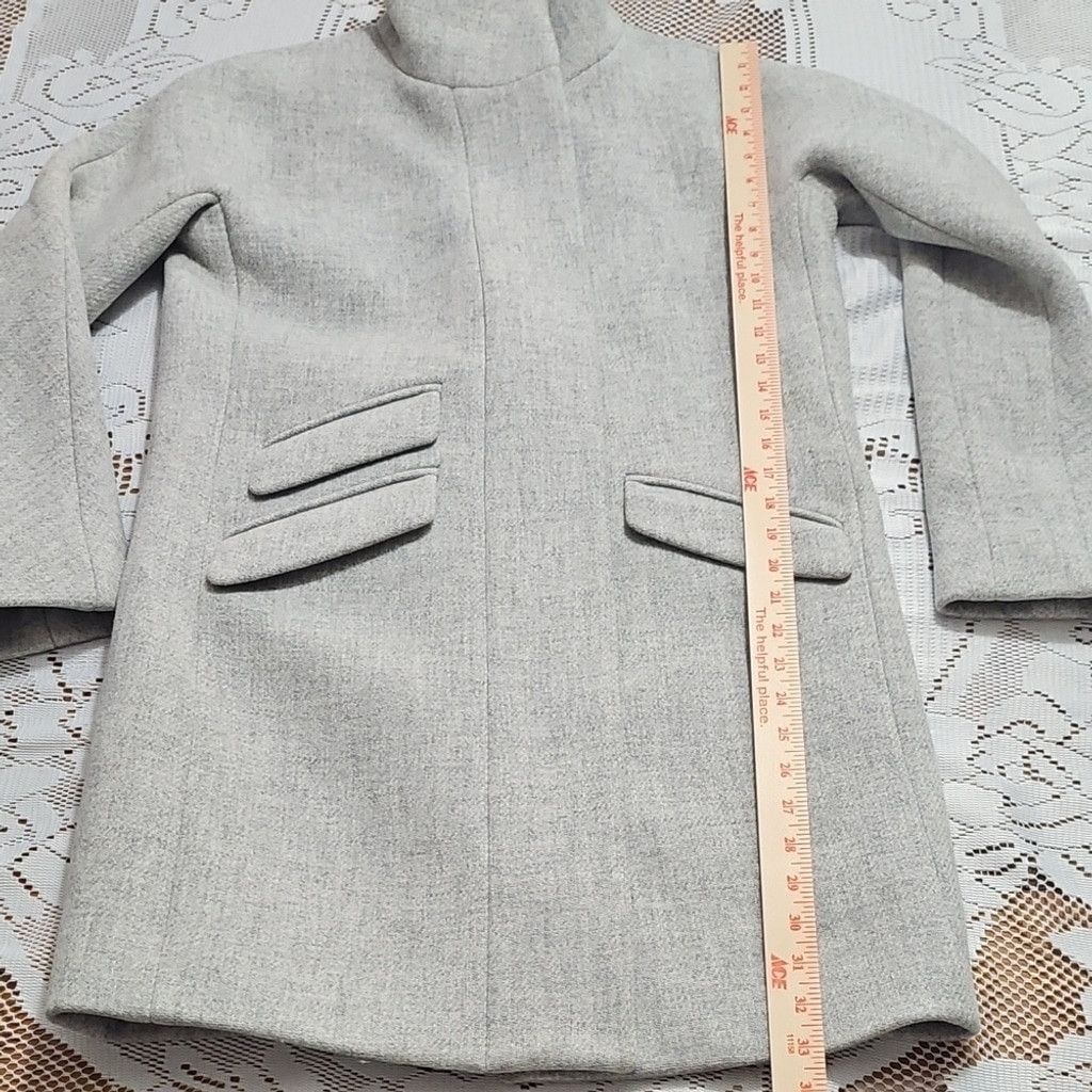 J.Crew J. Crew Gray Italian Wool Cocoon Jacket Size XS / US 0-2 / IT 36-38 - 8 Thumbnail