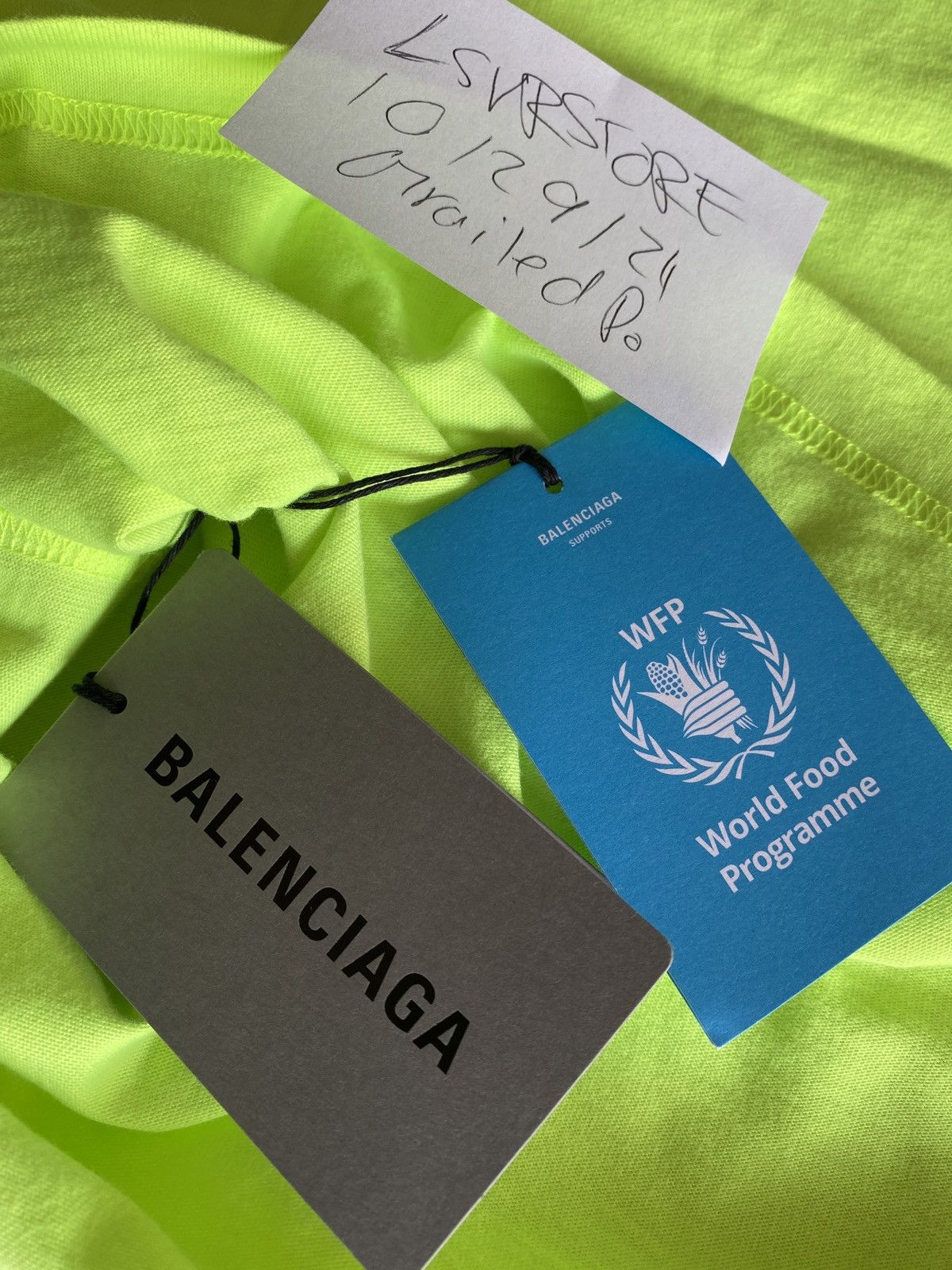 Balenciaga Balenciaga FW22 WFP Vintage Tee Neon Sun Medium Size US M / EU 48-50 / 2 - 7 Thumbnail