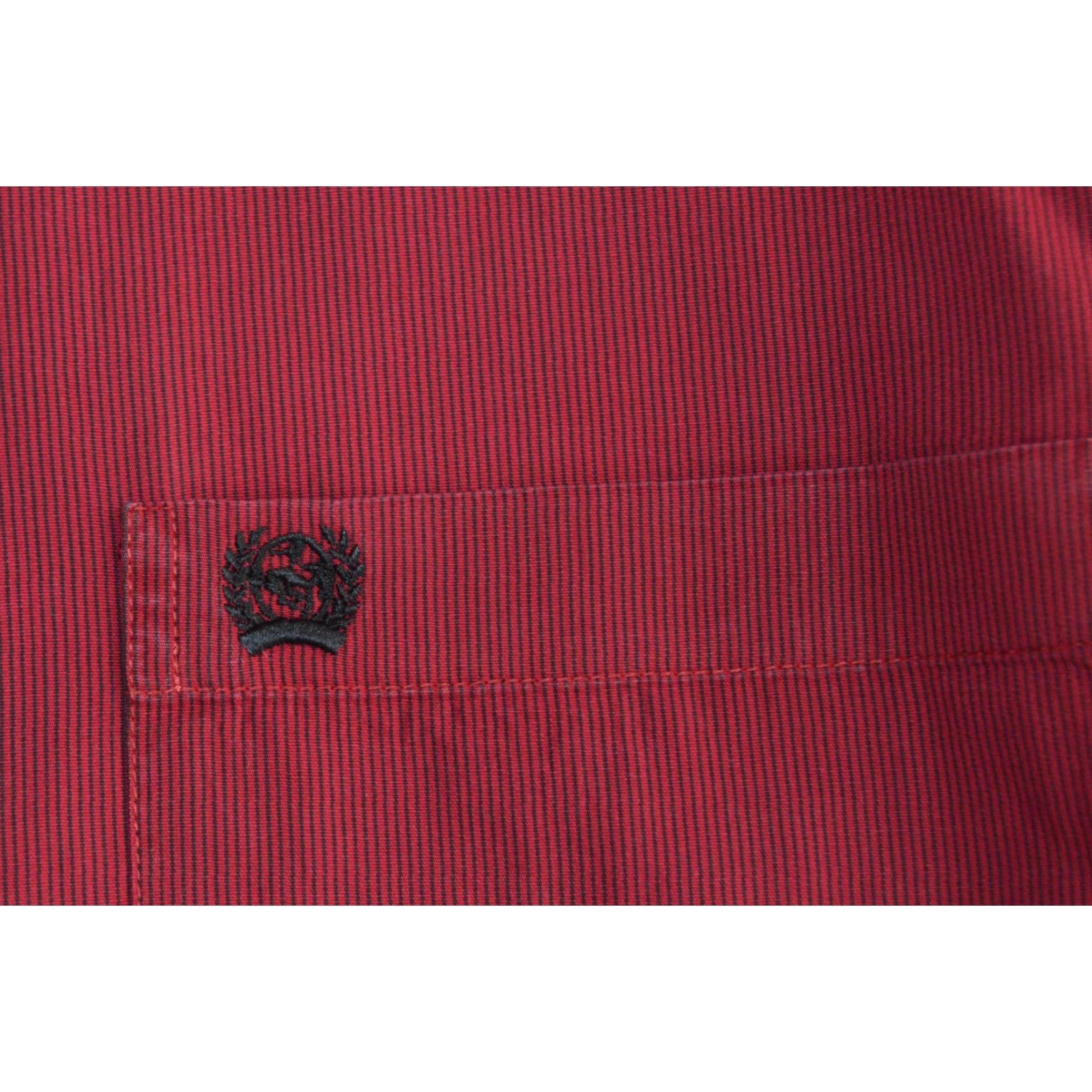 Vintage Cinch Men's Western L/S Shirt XL Red Stripe Cotton Shirt Size US XL / EU 56 / 4 - 3 Thumbnail