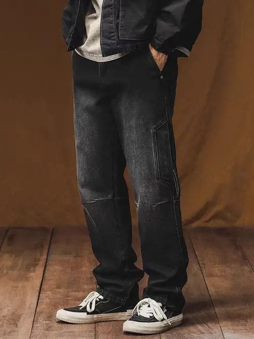 Japanese Brand Mayumi x Maiko Black High Street Vintage Loose Fit Jeans Size US 33 - 6 Thumbnail