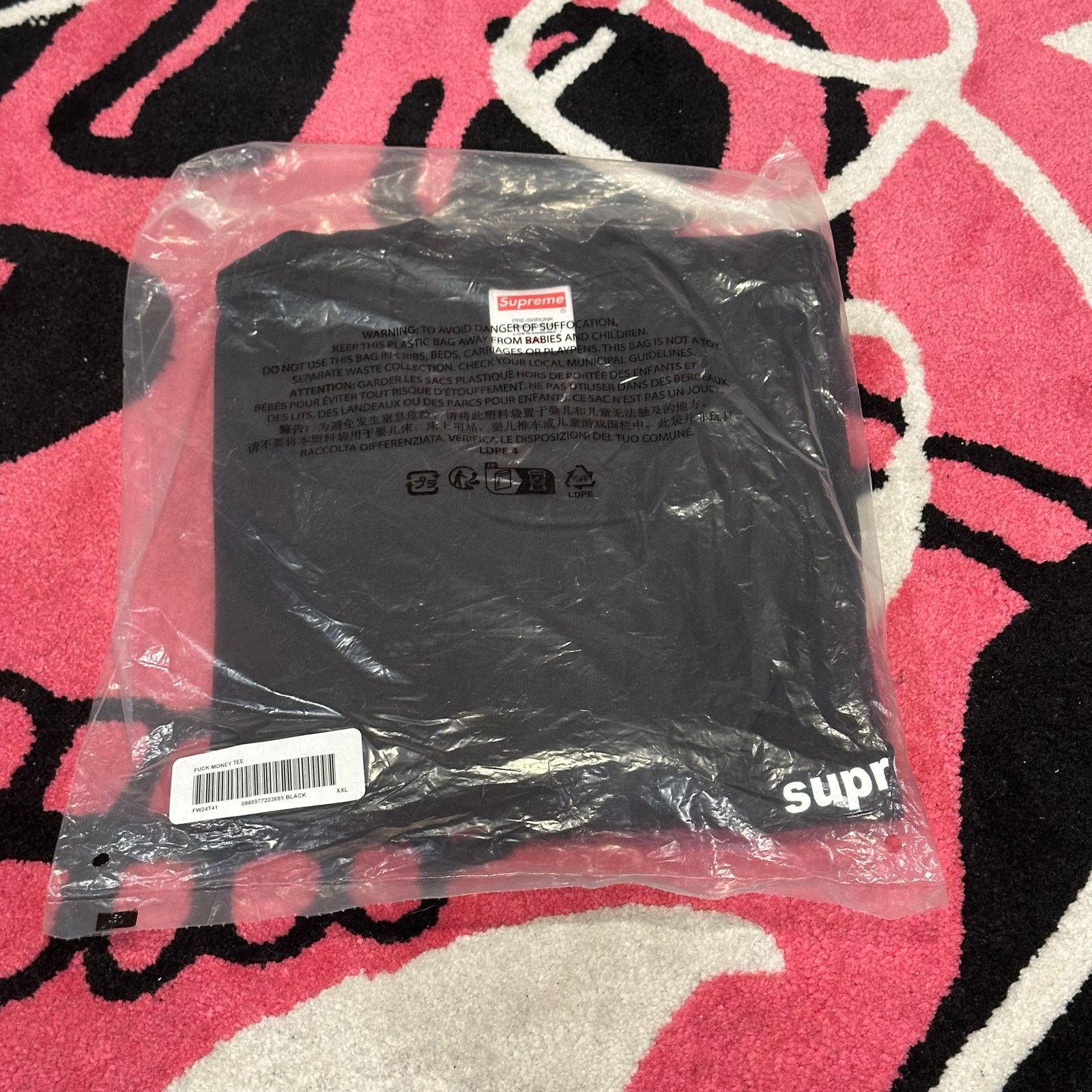 Supreme Supreme F Money Tee - Black - XXL - Brand New Size US XXL / EU 58 / 5 - 3 Thumbnail