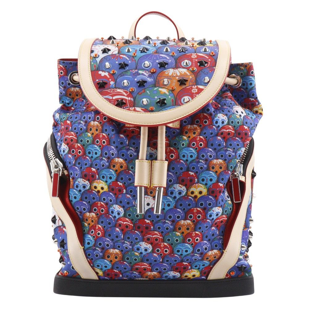Christian Louboutin Christian Louboutin Christian Louboutin Explorafunk Nylon Leather 2way Backpack Leather Backpack DUTY FREE for USA Size ONE SIZE - 1 Thumbnail