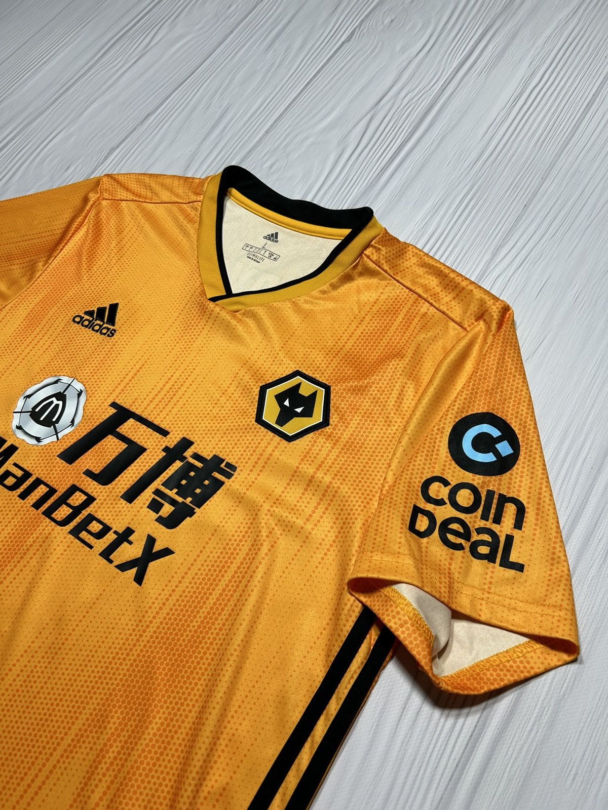 Adidas Payne 9 Wolverhampton 2019/20 Adidas Soccer Jersey Size L Size US L / EU 52-54 / 3 - 5 Thumbnail