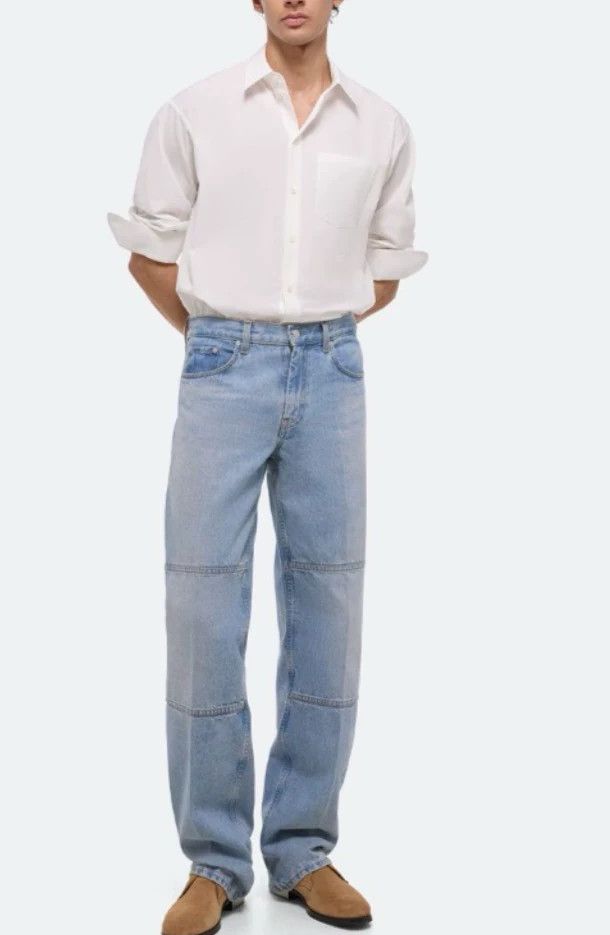 Helmut Lang Helmut Lang size 32SS24 Light Blue Loose Relaxed Zip Denim Size US 32 / EU 48 - 7 Thumbnail