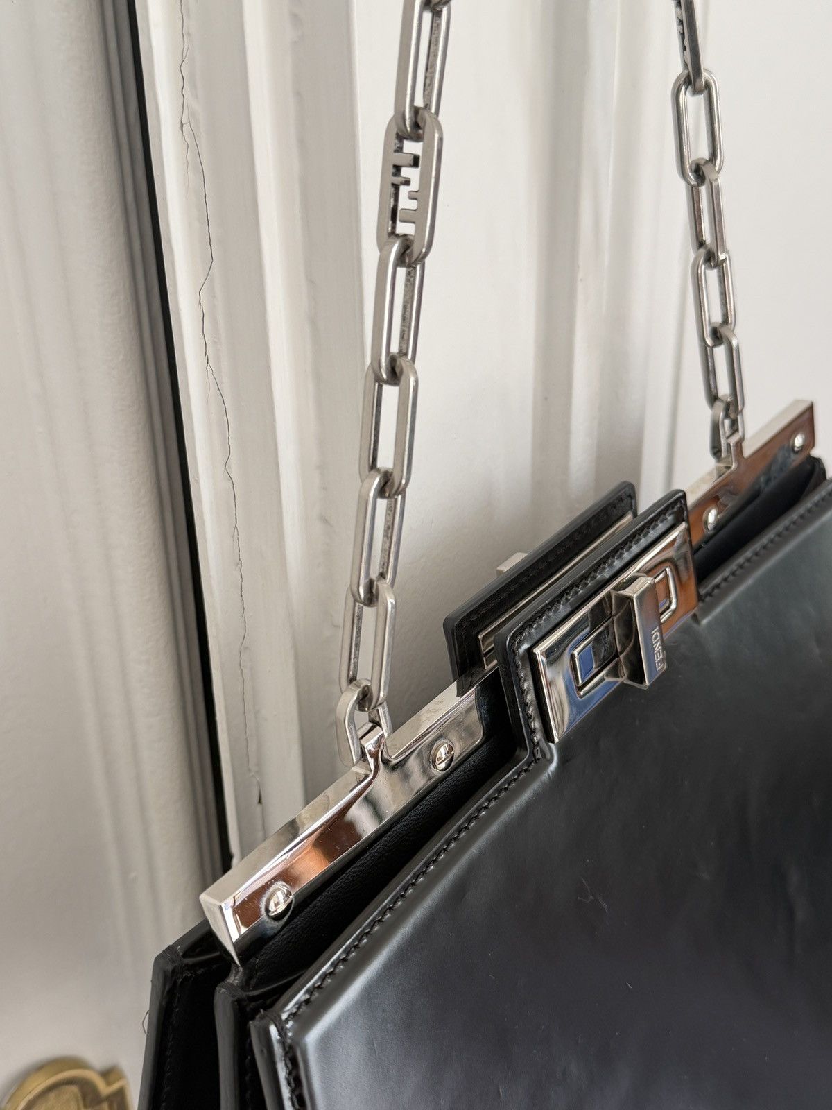 Fendi Peekaboo Cut leather handbag Size ONE SIZE - 8 Thumbnail