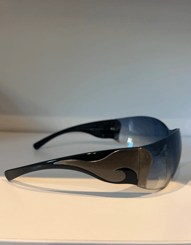 Prada PRADA Sunglasses Flame 2004 Star Mask Fire Chrome Silver Size ONE SIZE - 1 Thumbnail