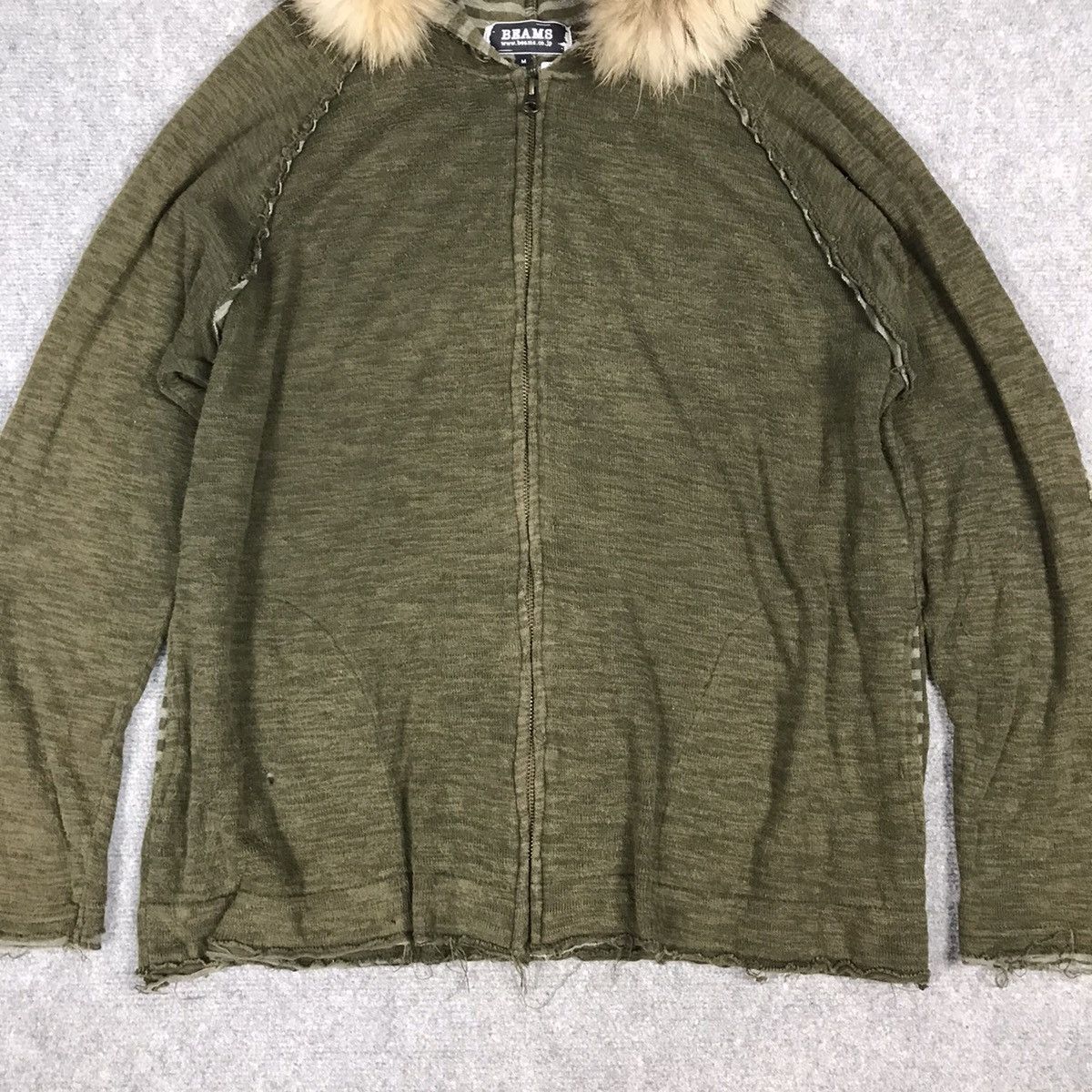 Beams Plus × If Six Was Nine × Le Grande Bleu (L.G.B.) BEAMS DISTRESS DESIGN ZIPPER FUR HOODIES PUNK ROCK STYLE Size US M / EU 48-50 / 2 - 7 Thumbnail